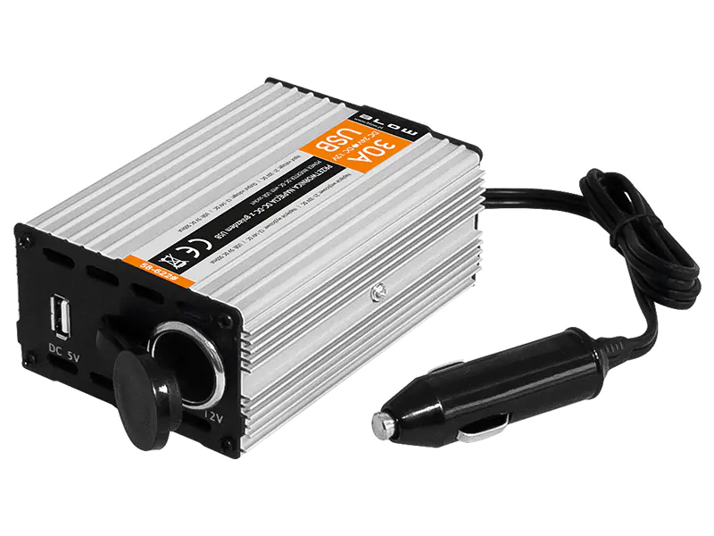 

58-622# Przetwornica 24v/12v 30a z gniazdem usb