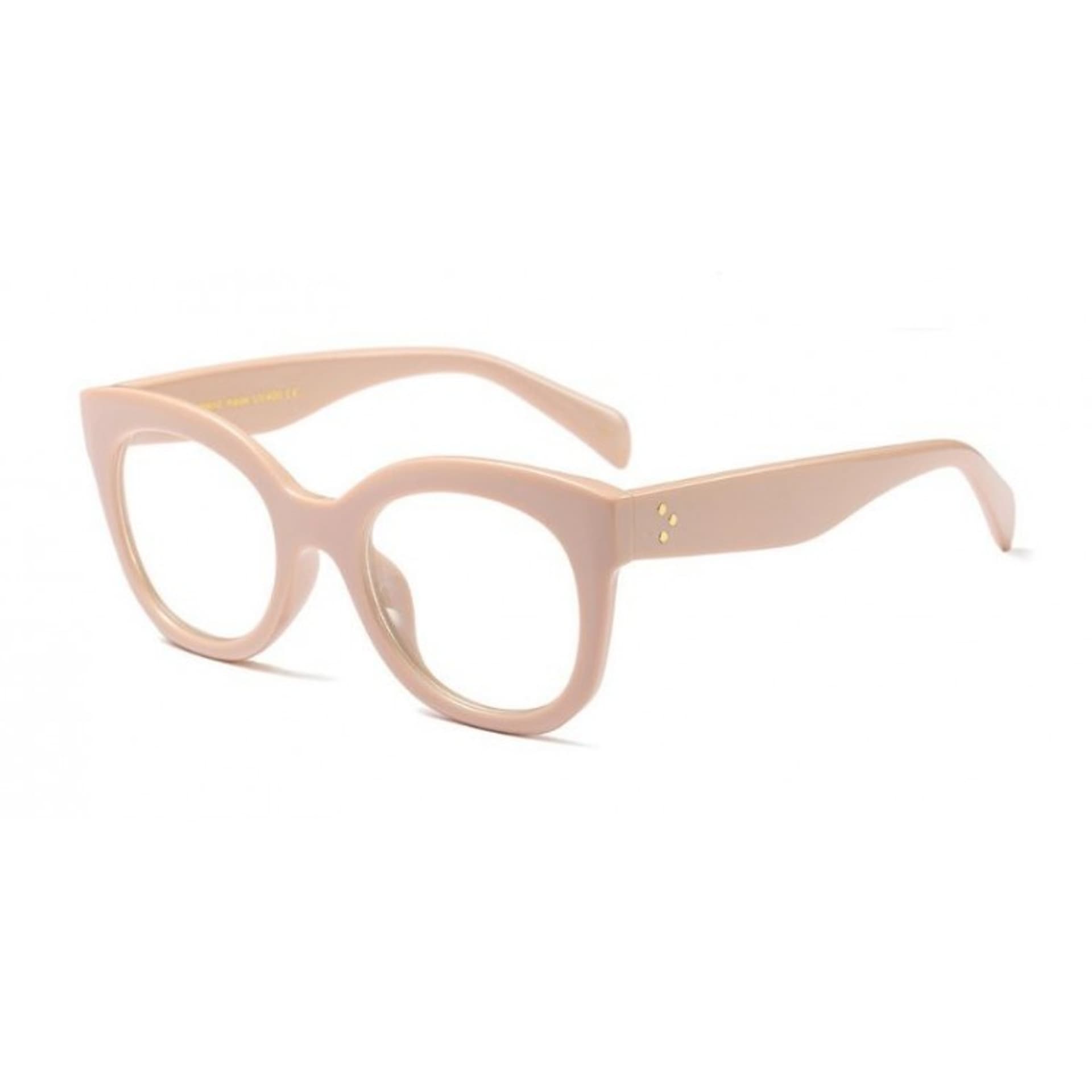 

OKULARY "ZERÓWKI" RETRO KREMOWE OK130K