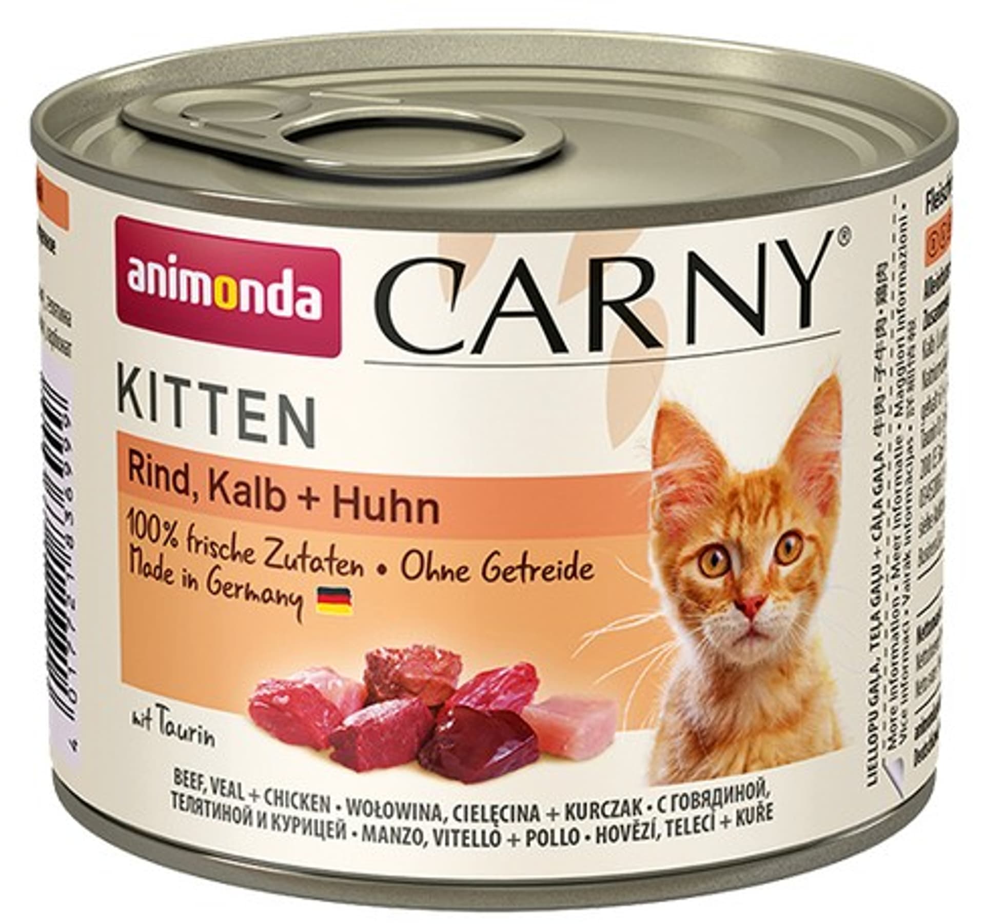 

ANIMONDA Carny Kitten smak: wołowina, cielęcina i kurczak 200g