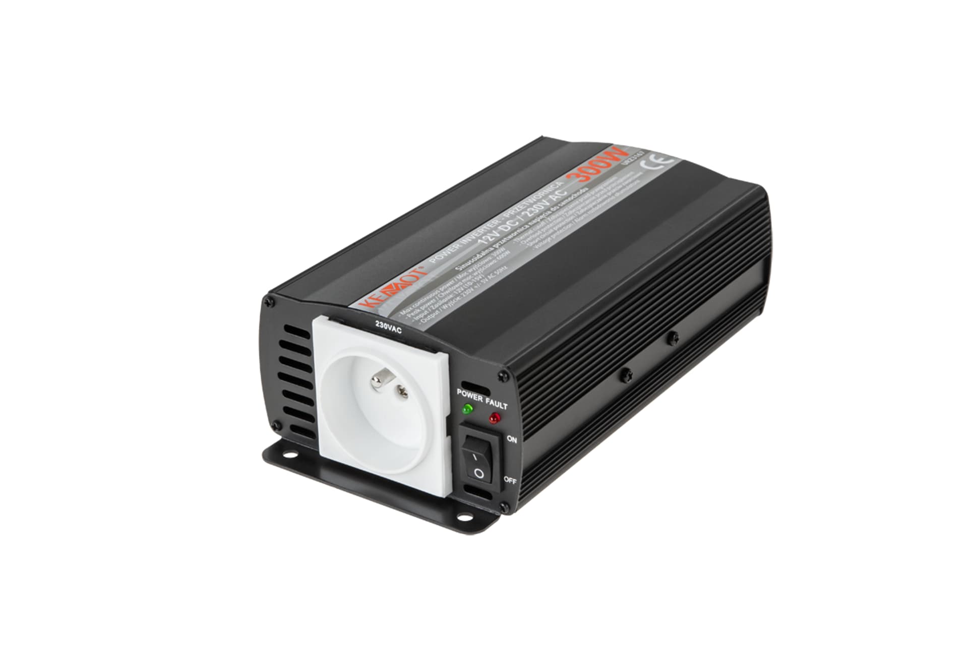 

Przetwornica KEMOT 12V/230V 300W(gn. typu E:polskie, francuskie) (1LL)