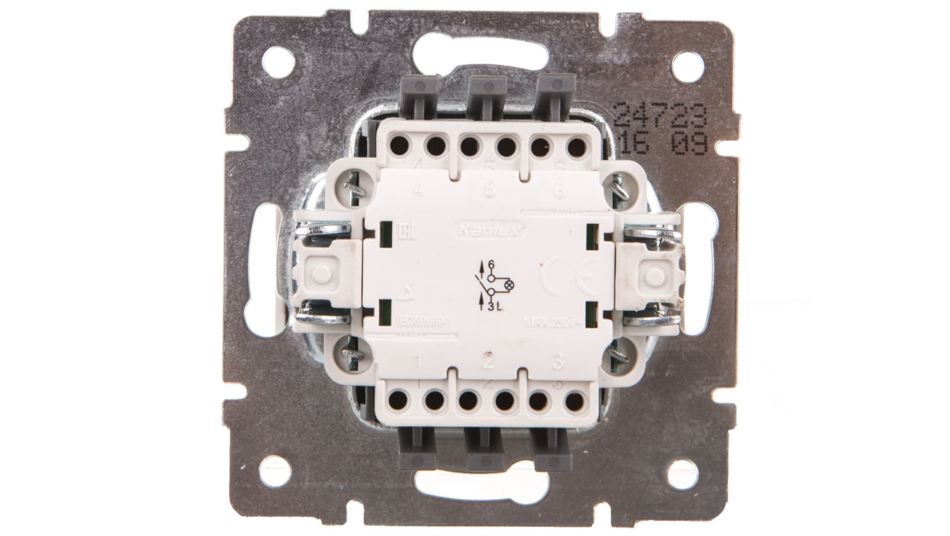 

DOMO Łącznik jednobiegunowy z LED szybkozłączka 10AX 250V biały 011110202 24723