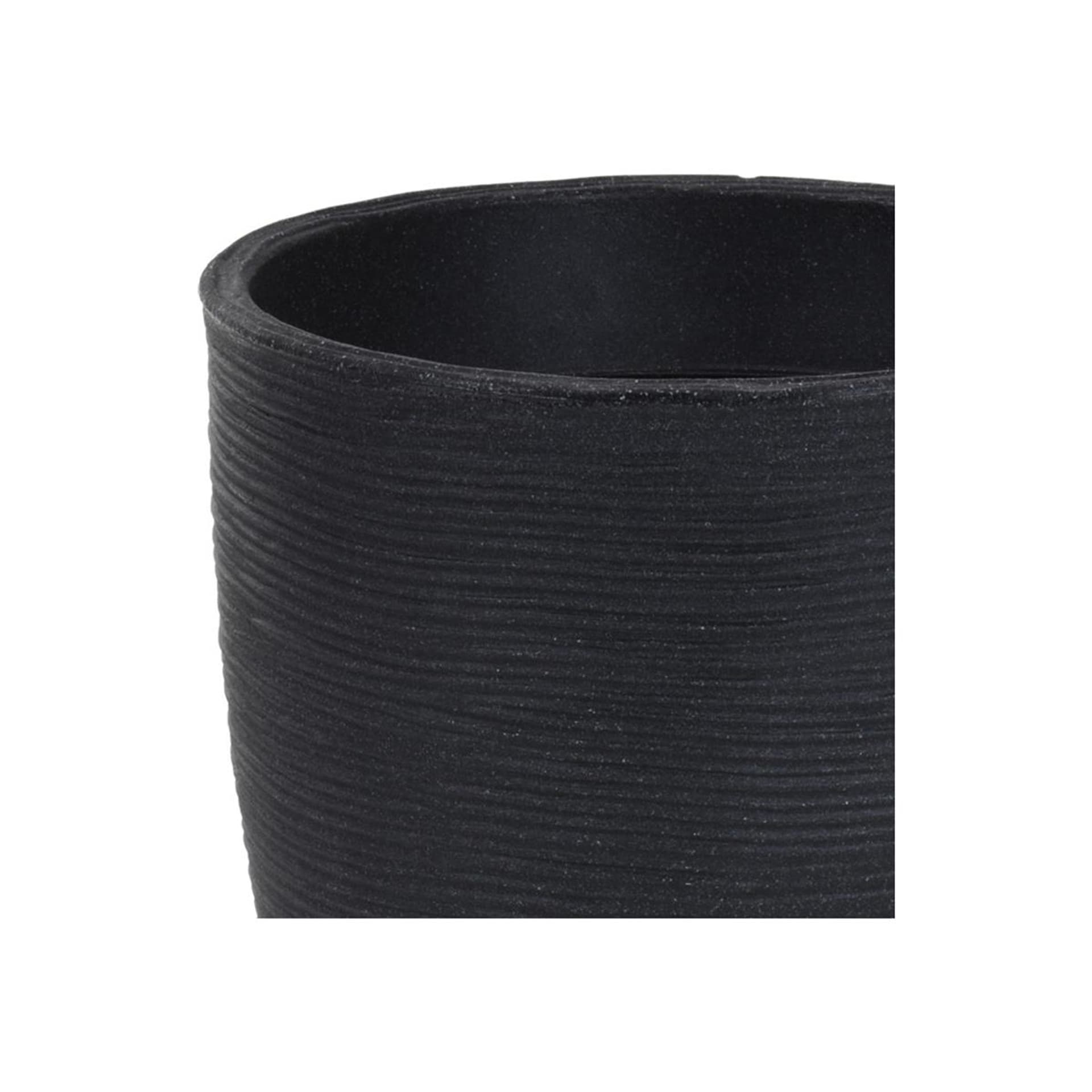 

Donica Ribbed okrągła antracyt 43 cm