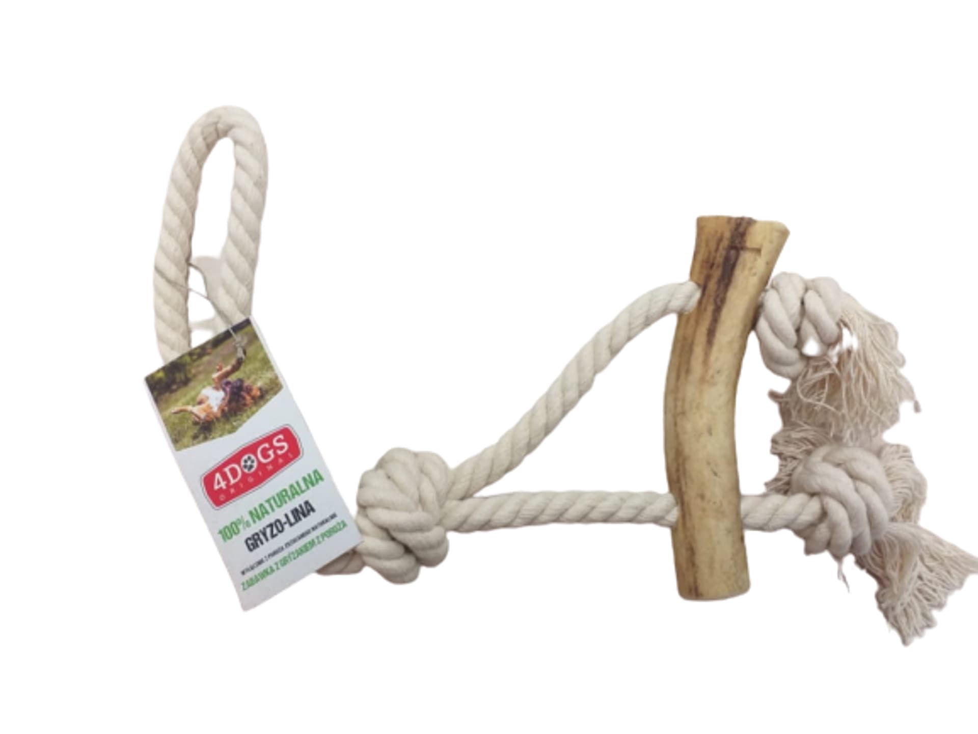 

4DOGS SZARPAK GRYZOLINA KNOT L HARD 40 cm