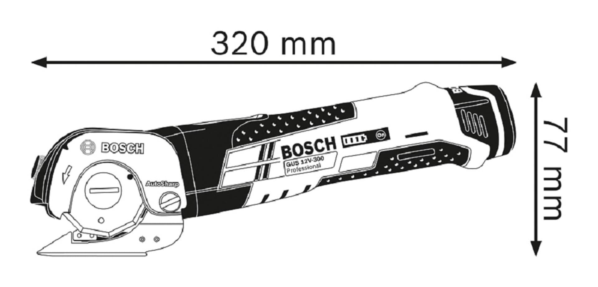 

NOŻYCE ROTACYJNE GUS 12V-300 0*AH