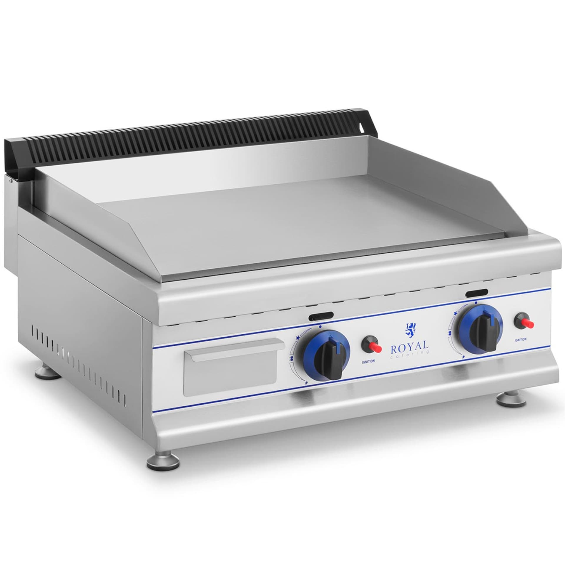 

Grill podwójny gładki gazowy na gaz LPG / Propan-Butan 2 x 3000 W 30 mbar