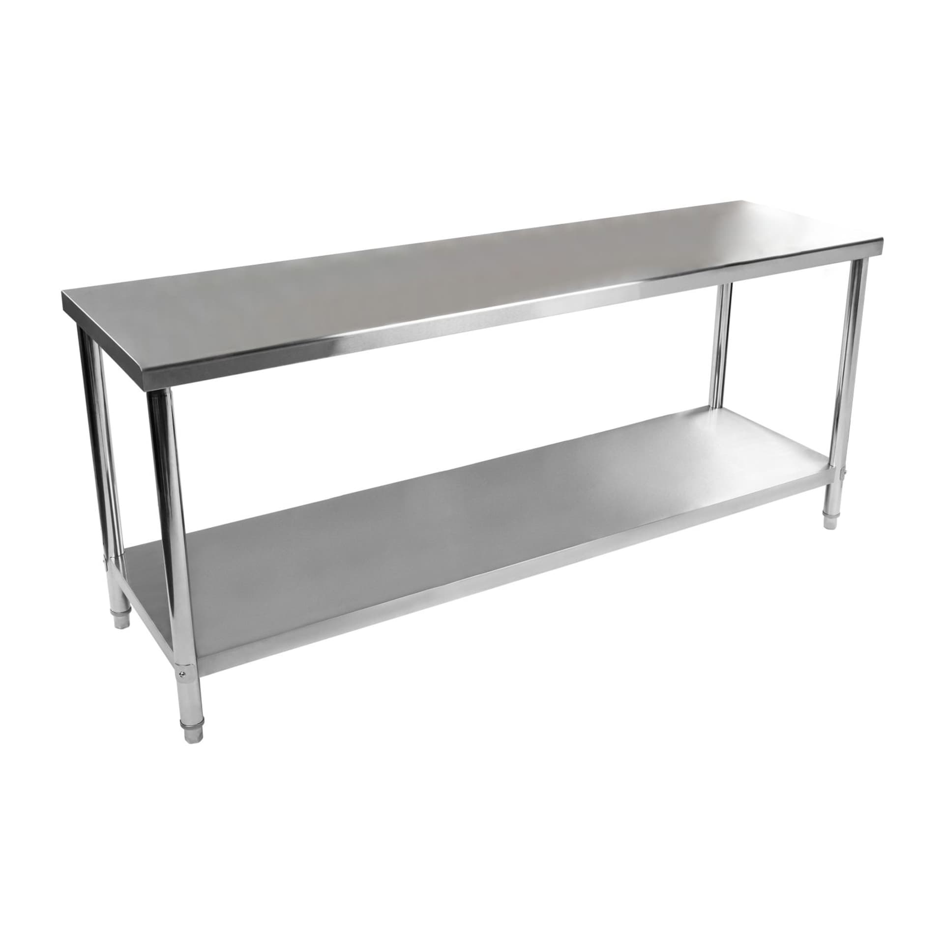 

Stół do kuchni blat roboczy stal nierdzewna dolną półka 200x60cm
