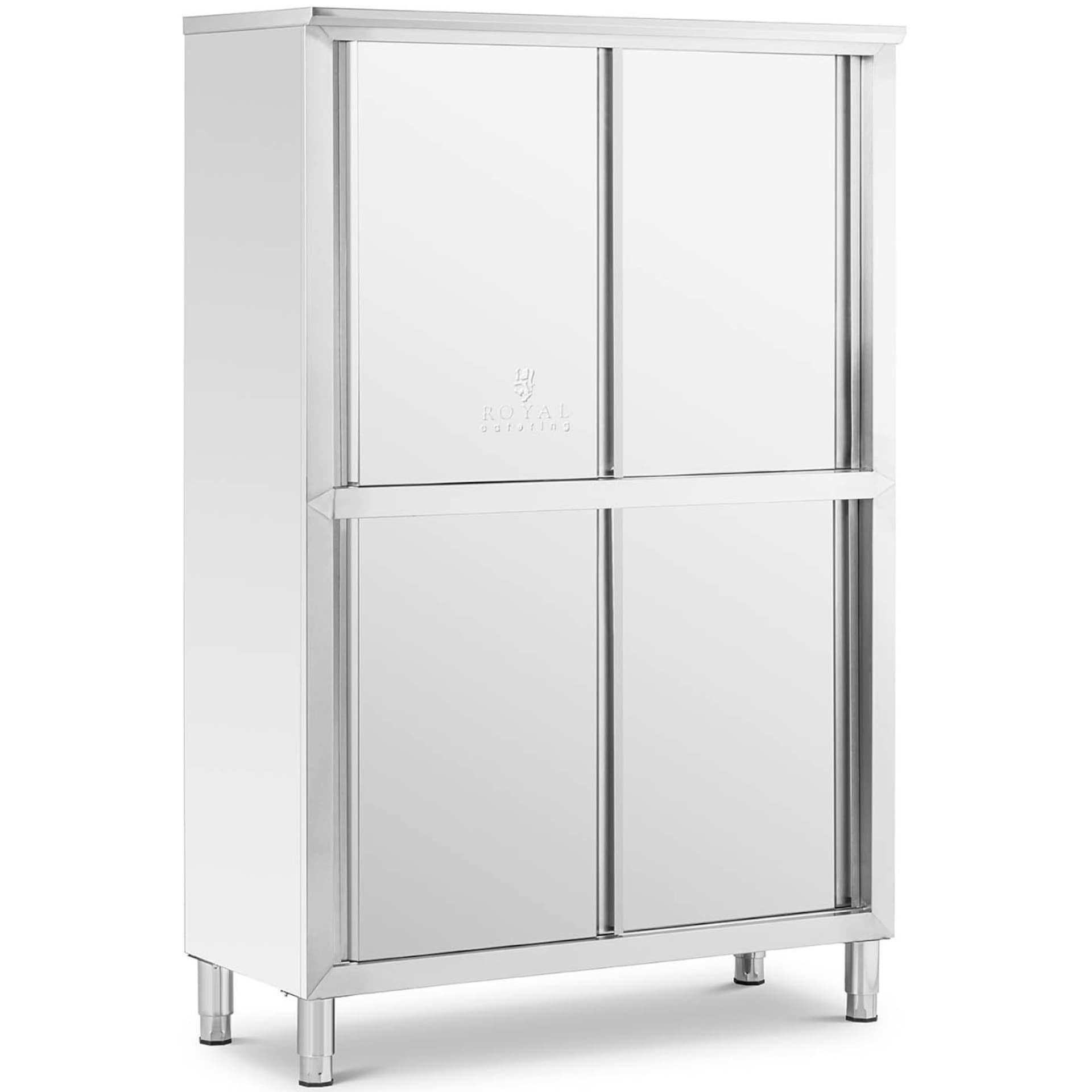 

Szafa gastronomiczna magazynowa ze stali nierdzewnej drzwi suwane 180x118x50cm