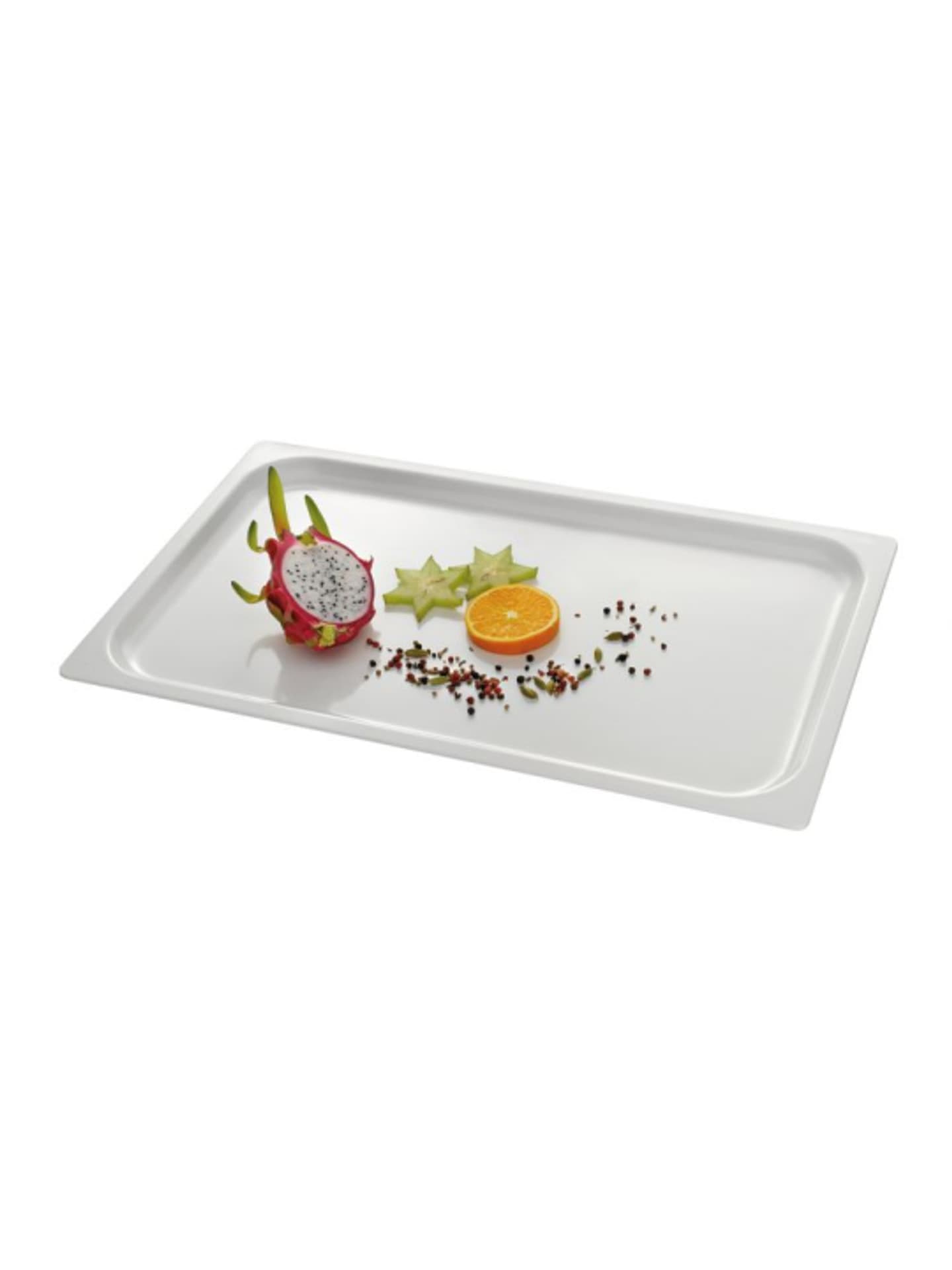 

Taca do prezentacji dań i żywności 530x325mm GN 1/1 biała - Hendi 561607