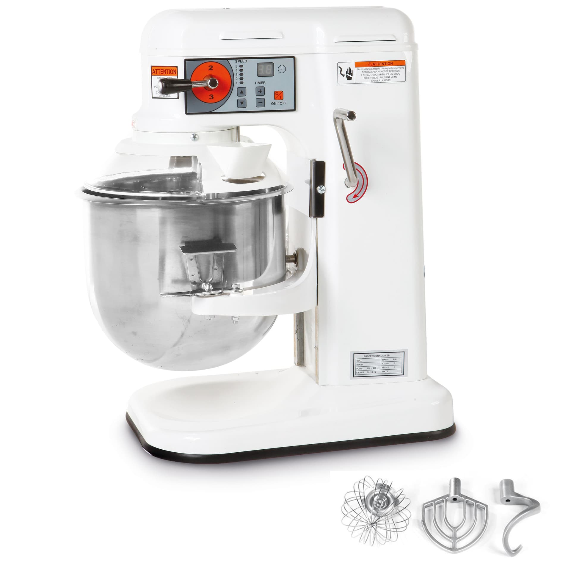 

Mikser robot planetarny cukierniczy z timerem 12L - Hendi 226285