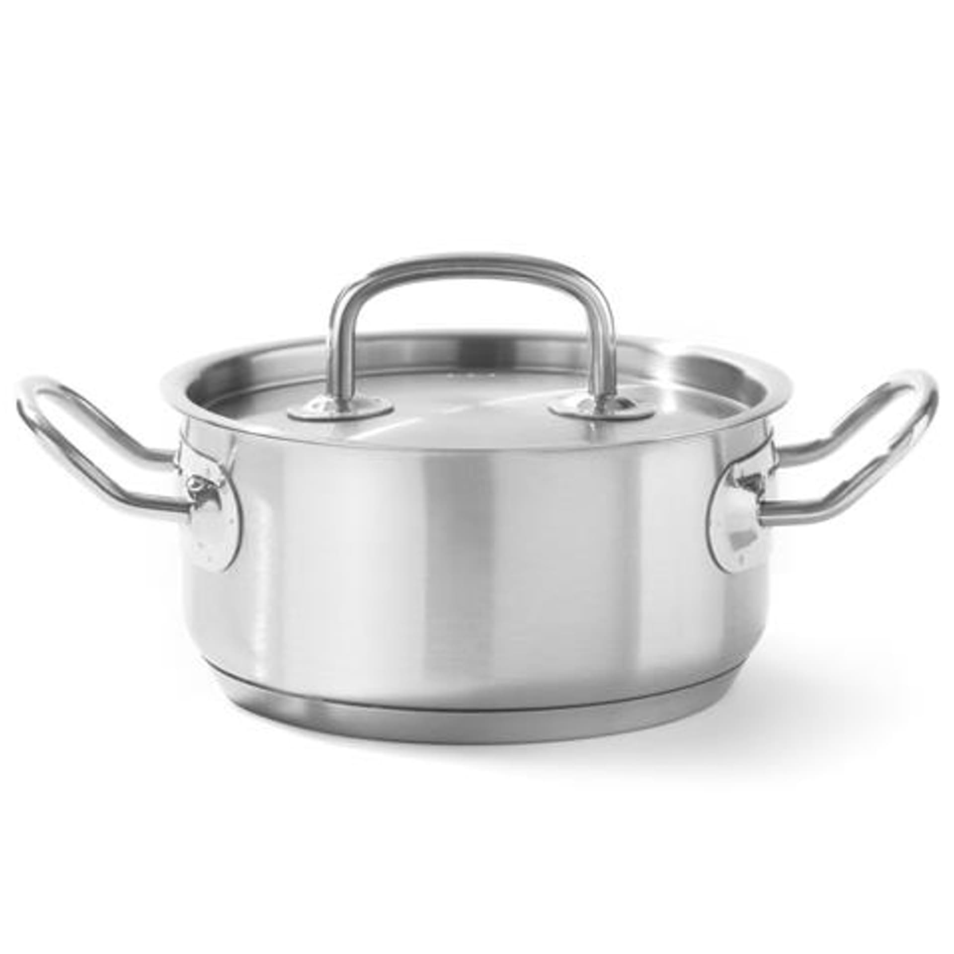

Garnek niski Kitchen Line z pokrywką 5 l śr. 240 x 115 h - Hendi 836026