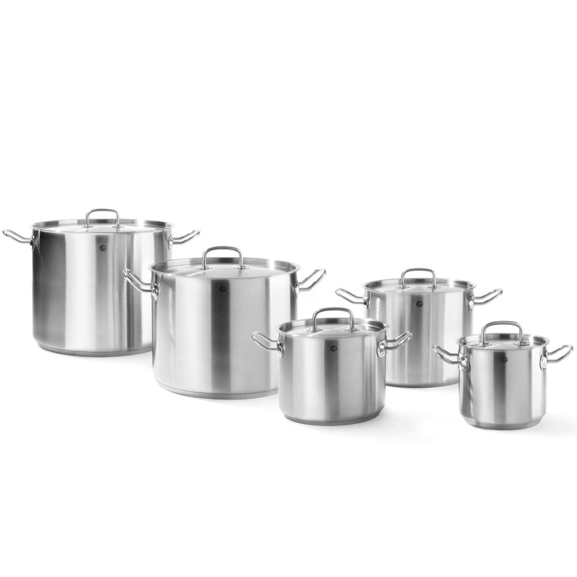 

Garnek wysoki Kitchen Line z pokrywką 13,5 l śr. 280 x 220 h - Hendi 837405