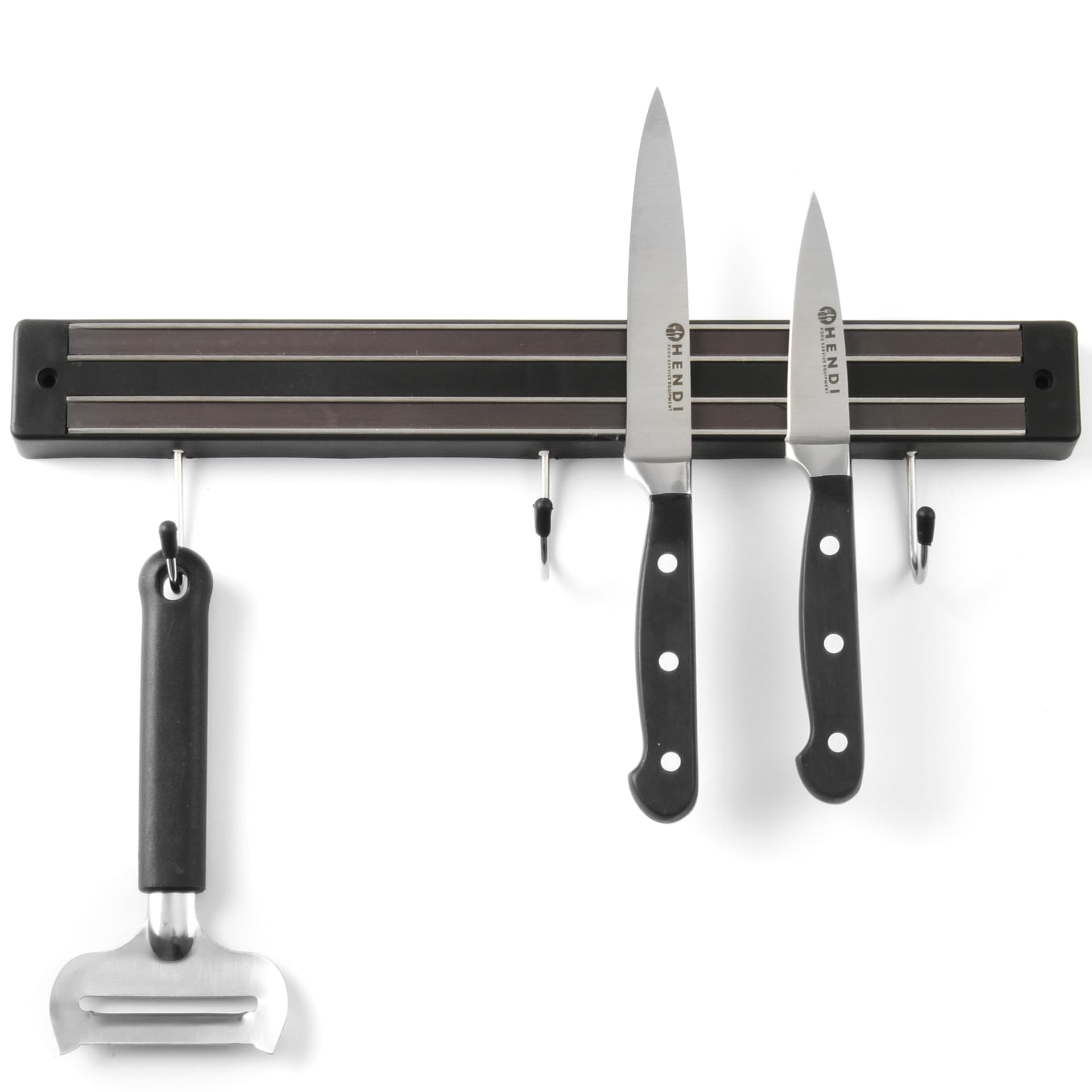 

Listwa magnetyczna na noże z haczykami dł. 450 mm - Hendi 820308