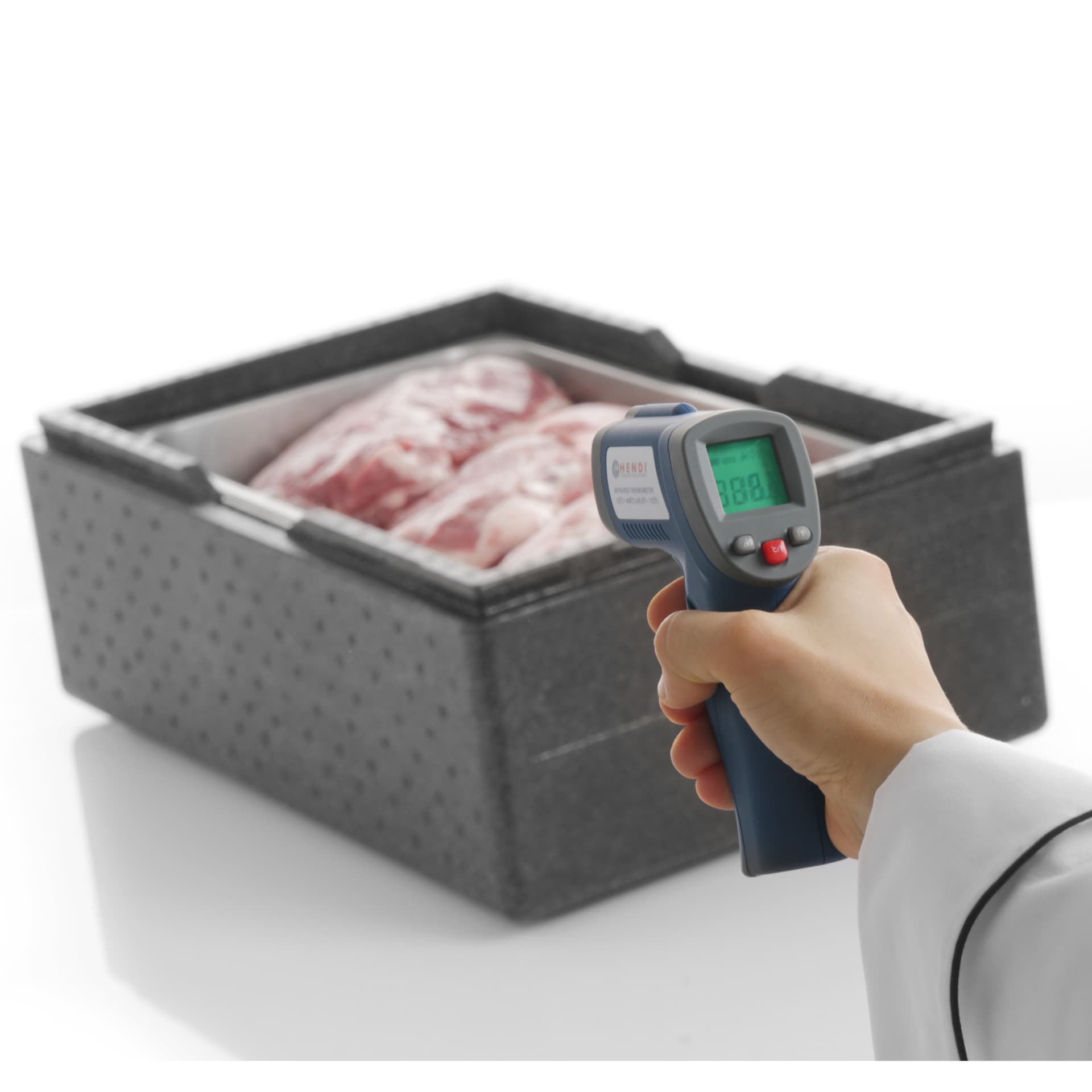 

Termometr gastronomiczny bezdotykowy laserowy - Hendi 271148