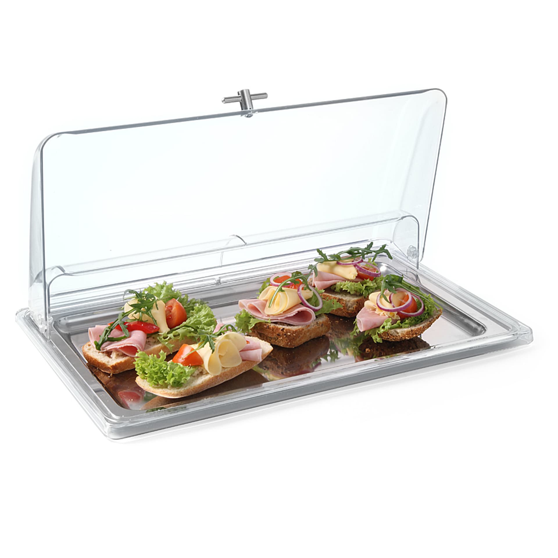 

Pokrywa przeźroczysta RollTop do ekspozycji potraw GN1/1 - Hendi 866009