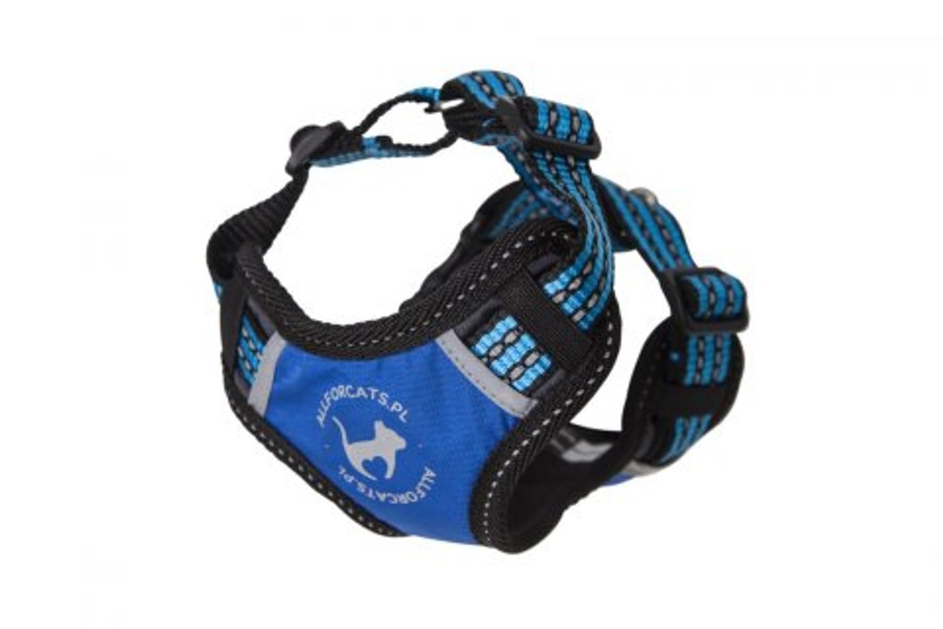 

ALL FOR CATS Sportowe szelki Niebieskie S dla kota