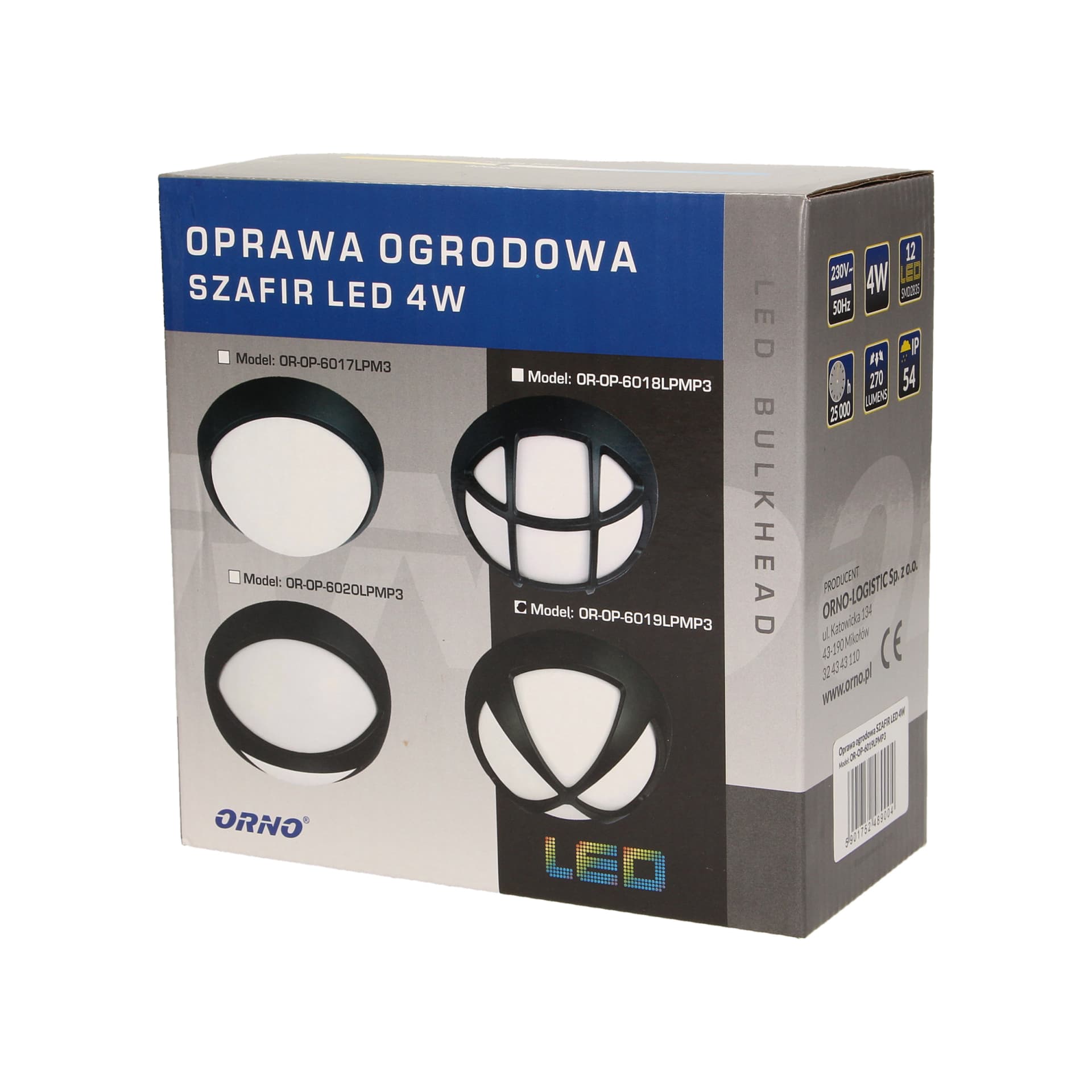 

Oprawa ogrodowa SZAFIR LED 4W, krzyżyk