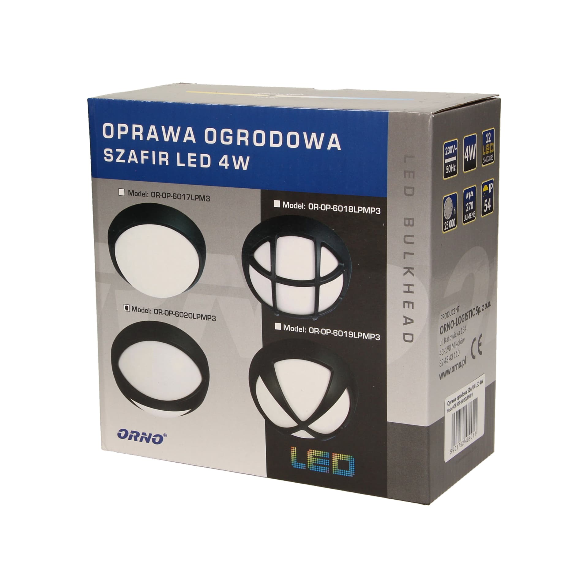 

Oprawa ogrodowa SZAFIR LED 4W, pion