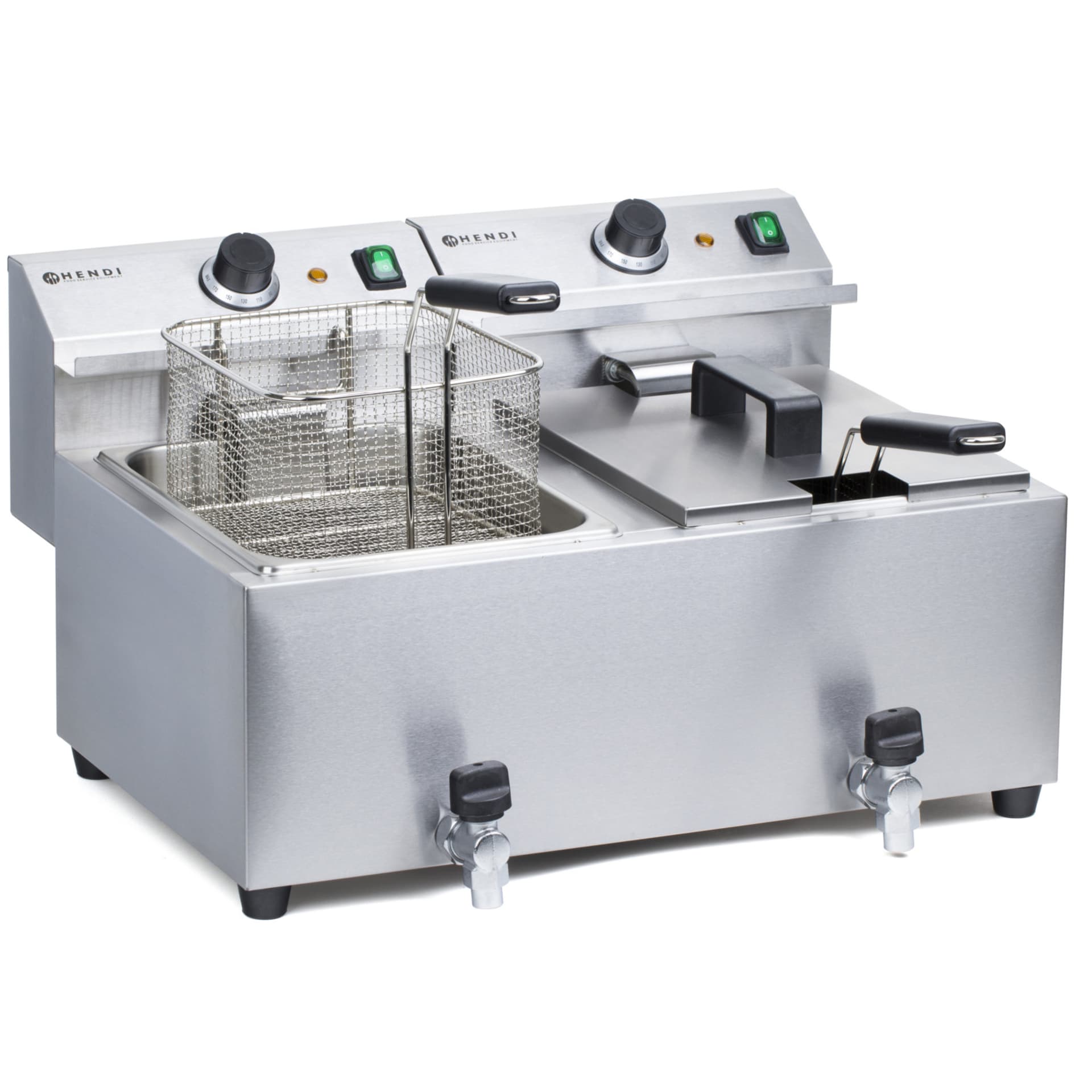 

Frytownica z kranem Masterpro 230V 7kW 2 x 8L - Hendi 209301