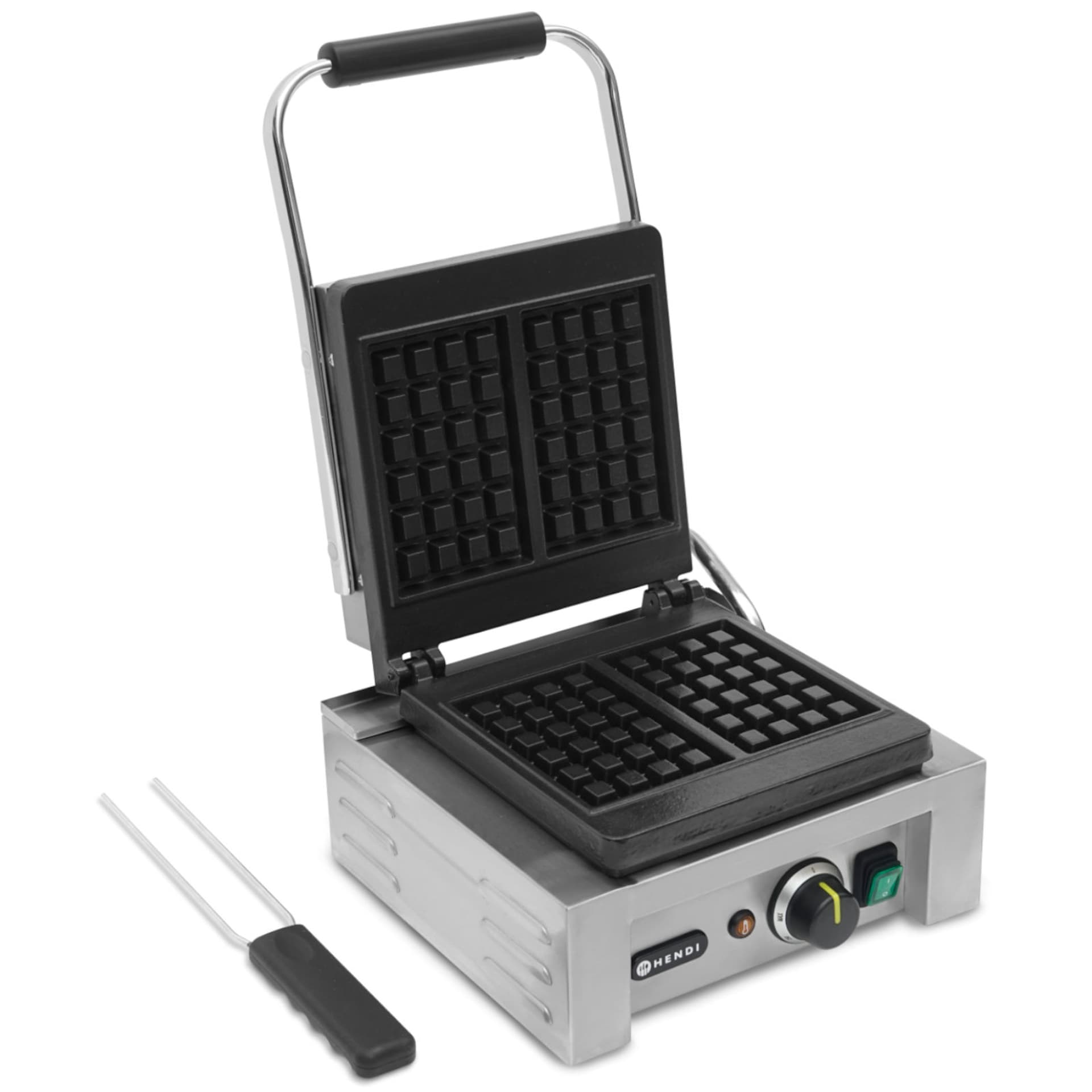 

Gofrownica profesjonalna na 2 gofry prostokątne 1.5kW - Hendi 212103