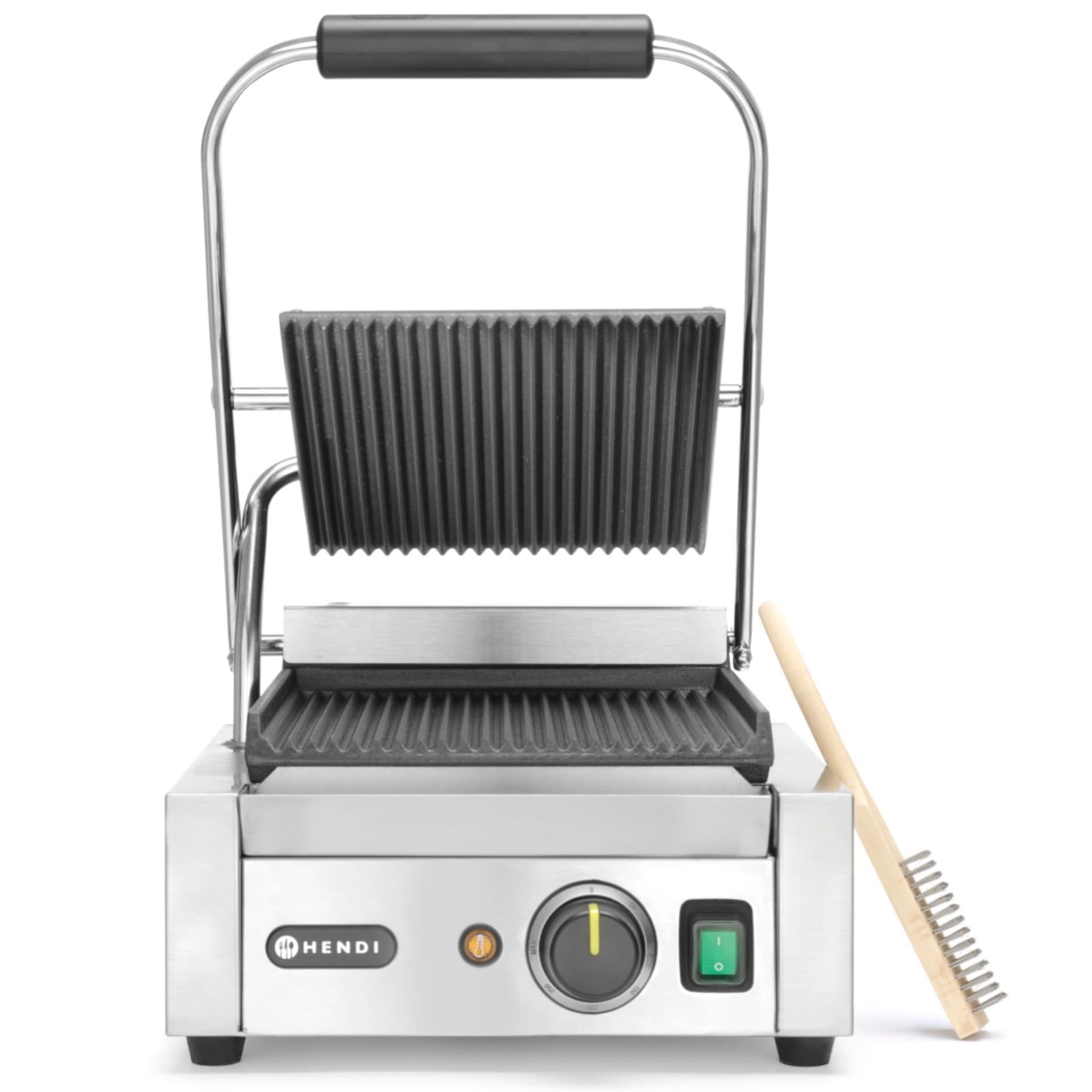 

Kontakt grill kontaktowy ryflowany pojedynczy 1800W - Hendi 263501