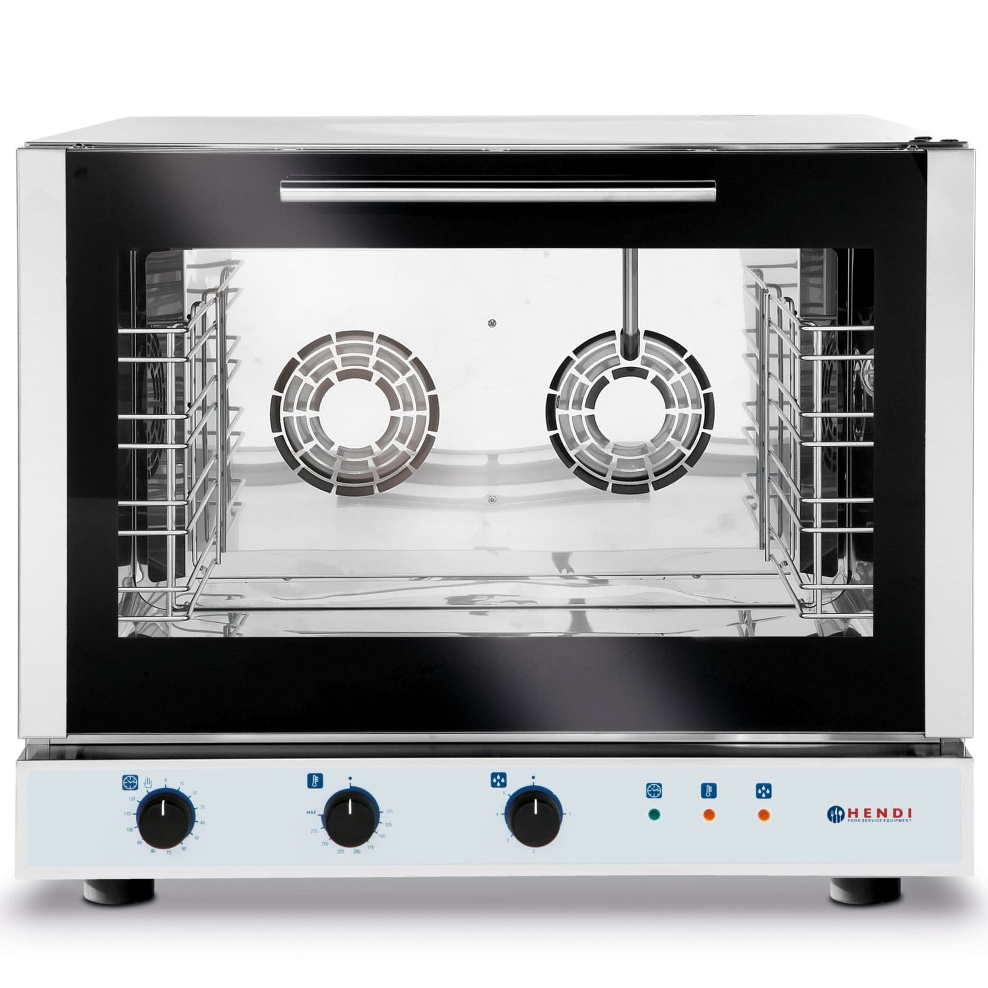 

Piec konwekcyjny z nawilżaniem 4 x GN1/1 sterowanie manualne 400V 6.4kW - Hendi 225677