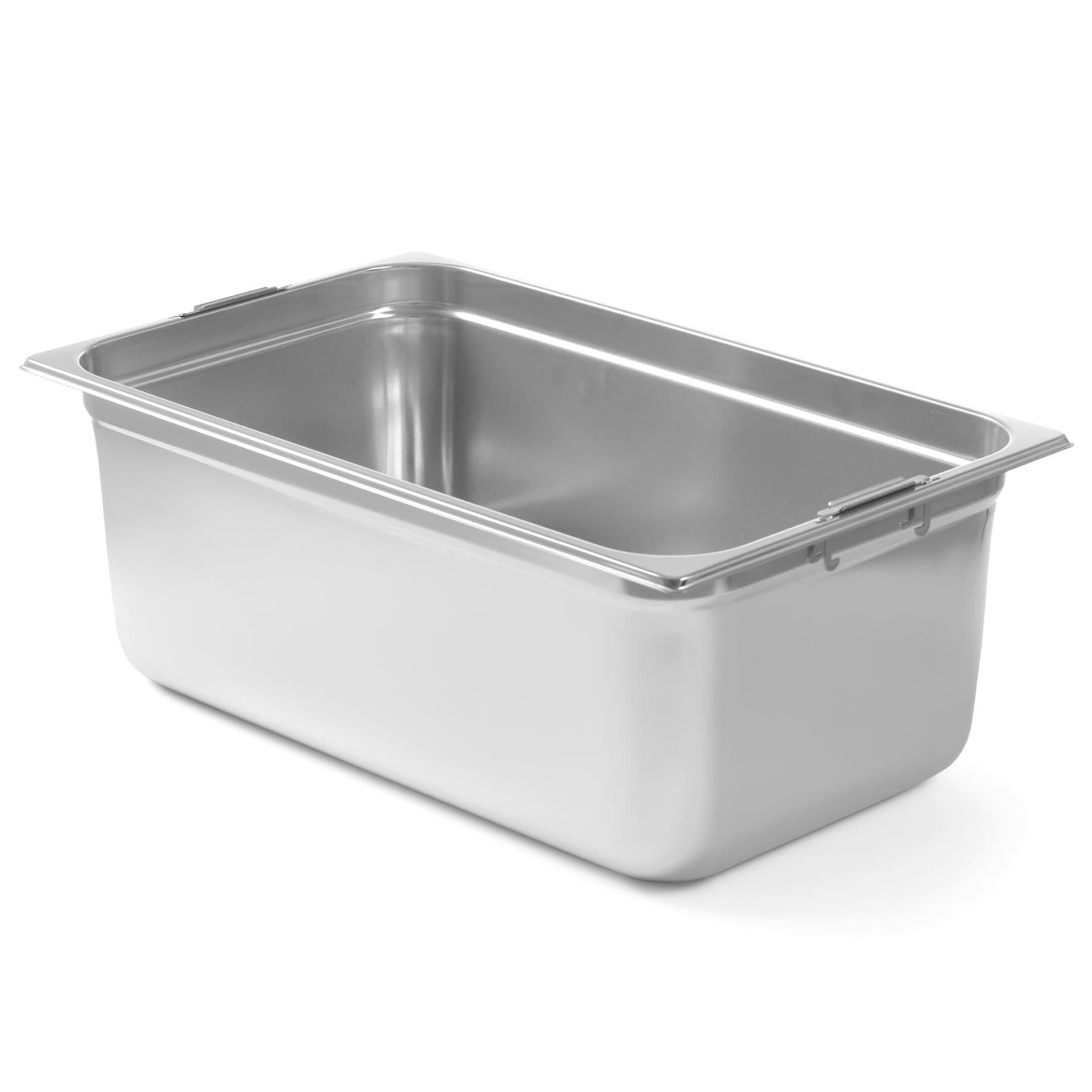 

Pojemnik GN z chowanymi uchwytami stal nierdzewna GN1/1 530x325mm wys. 200mm - Hendi 803202