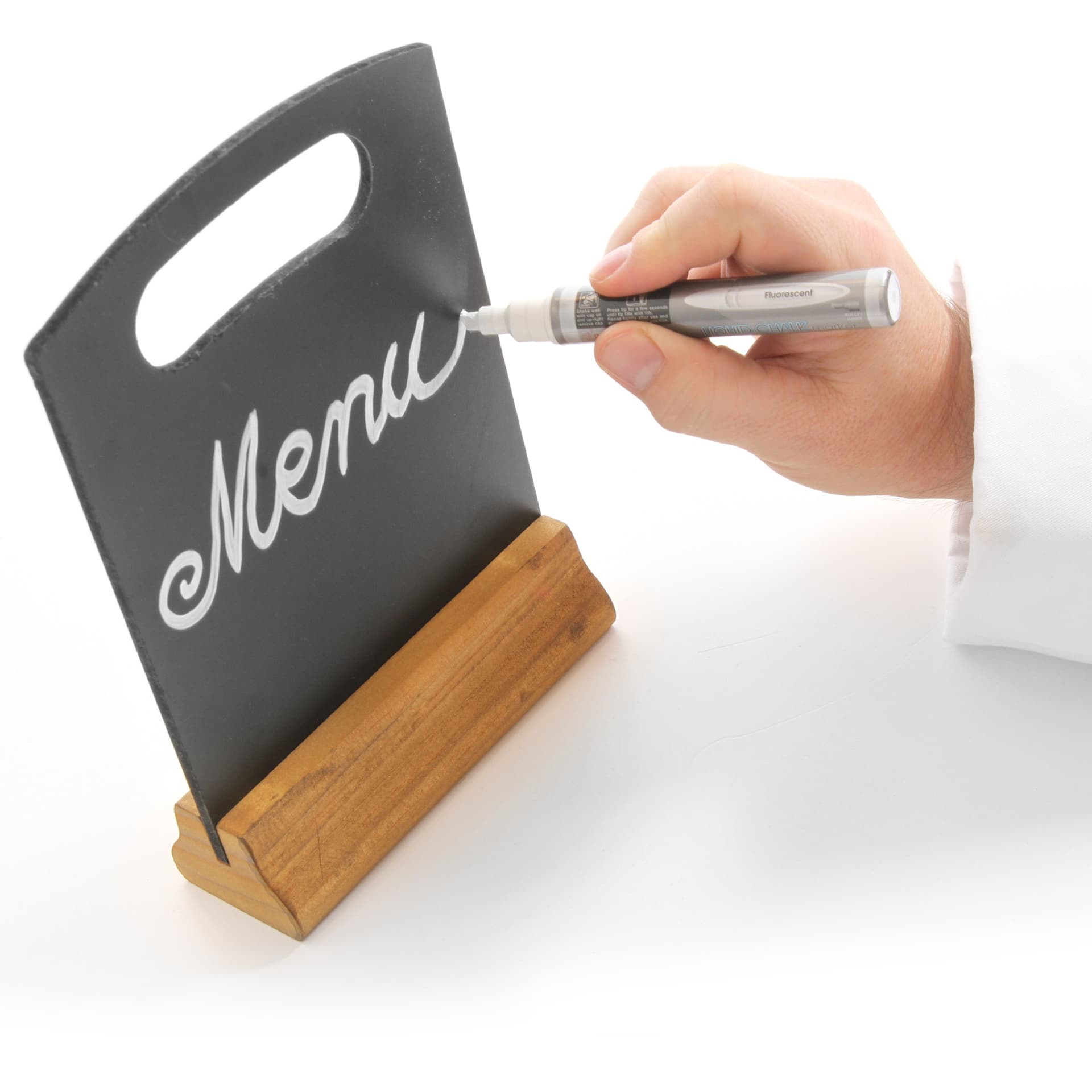 

Stołowa tabliczka informacyjna reklamowa na stół 210x320mm zestaw 2 szt. - Hendi 664063