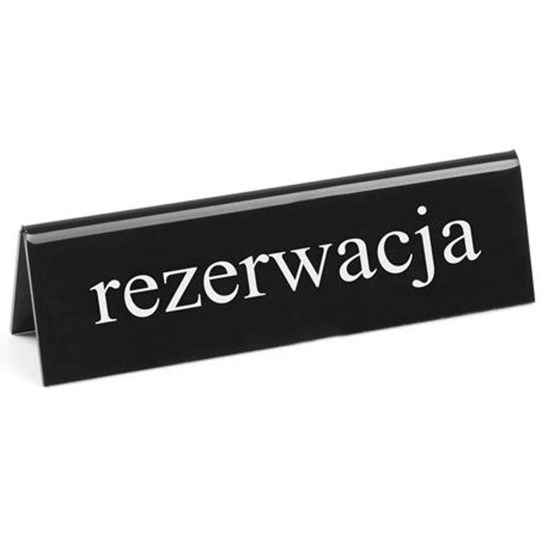

Tabliczka informacyjna dwustronna REZERWACJA tworzywo plexiglas PL - Hendi 663523