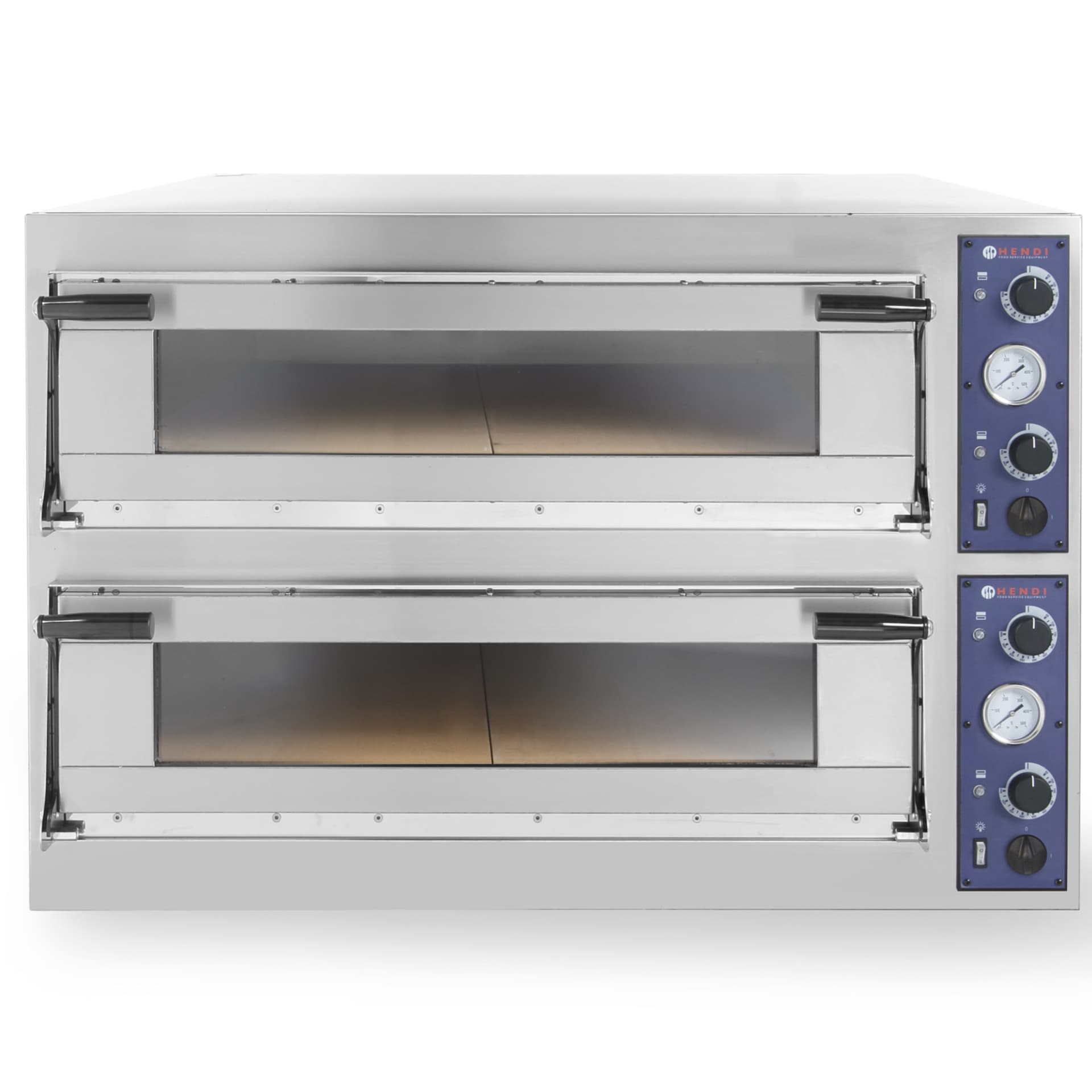 

Piec do pizzy i ciasta TRAYS 44 drzwiczki przeszklone blachy piekarnicze 60x40cm 13.8kW 8 pizz śr. 40cm