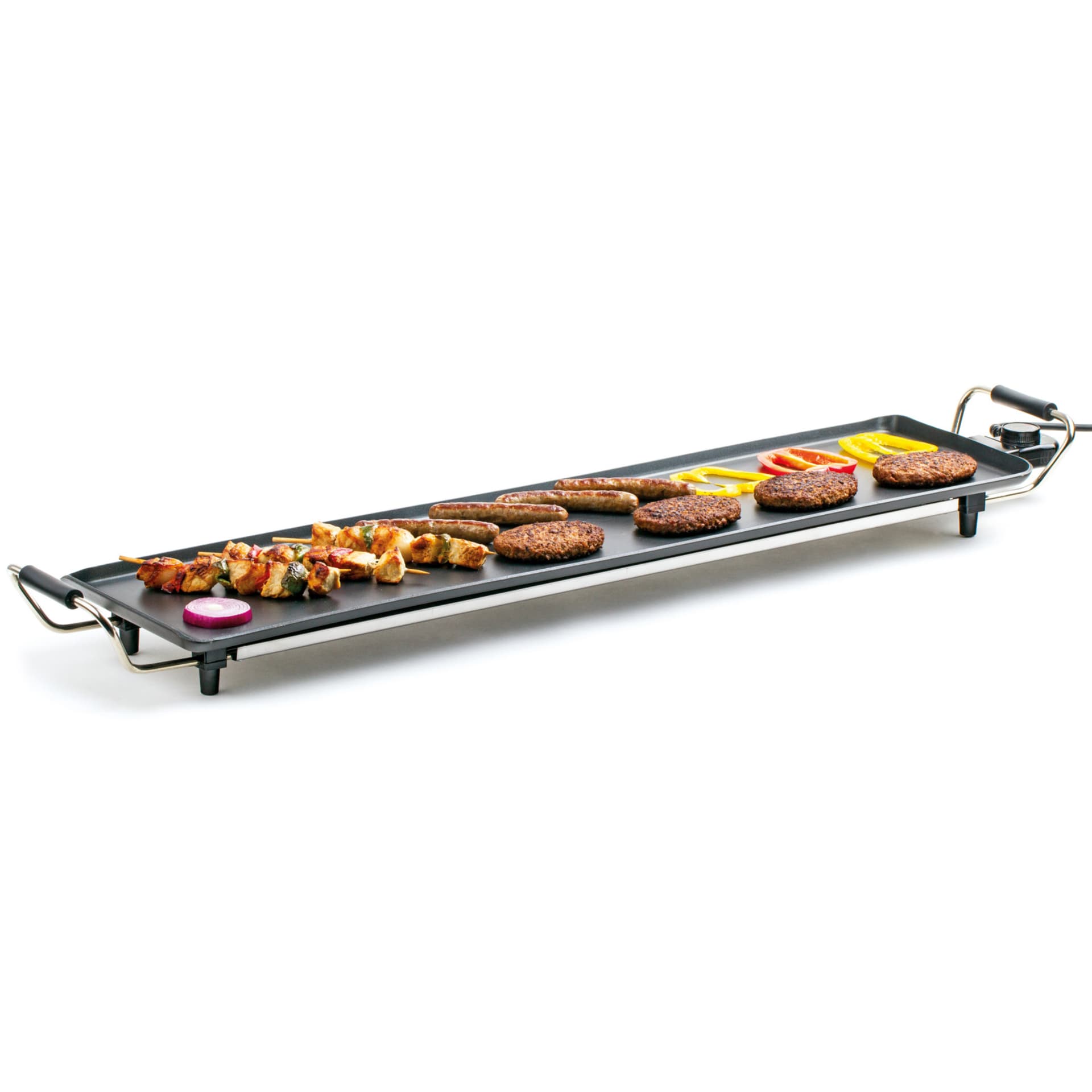

Płyta grillowa przenośna do serwowania potraw Tepan-Yaki 900x200mm 230V 1800W