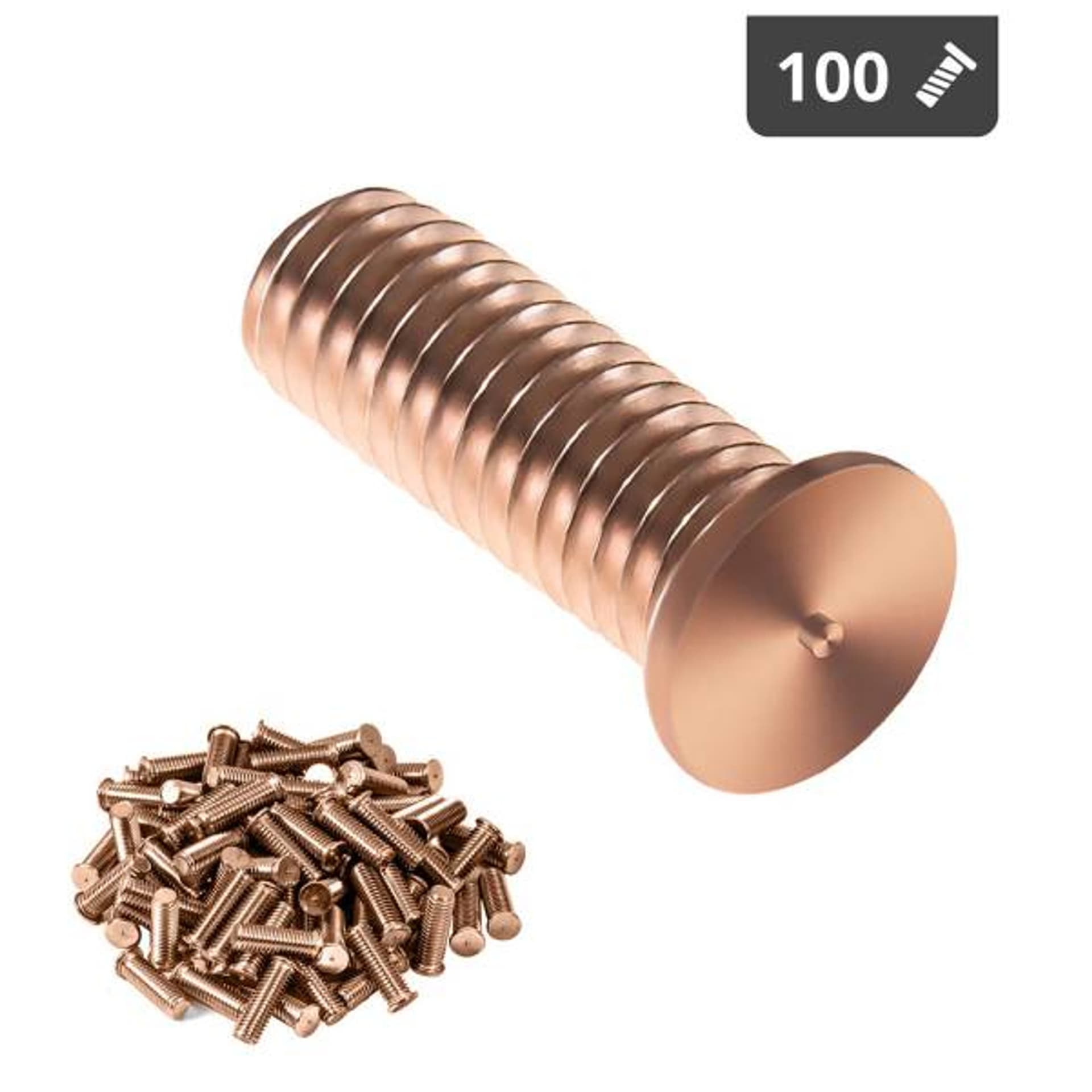 

Kołki do zgrzewania zgrzewarki przypawarki ze stali miedziowanej M3 10mm Stamos Germany 100 szt.