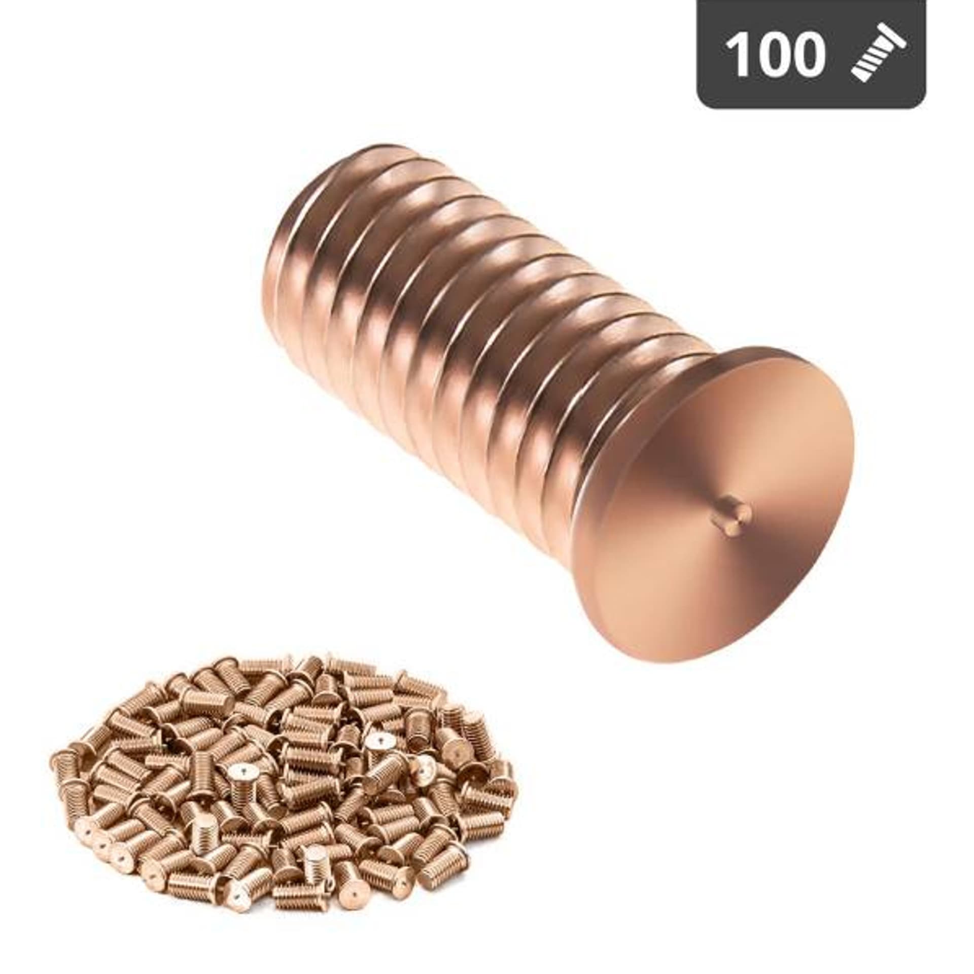 

Kołki do zgrzewania zgrzewarki przypawarki ze stali miedziowanej M5 12mm Stamos Germany 100 szt.