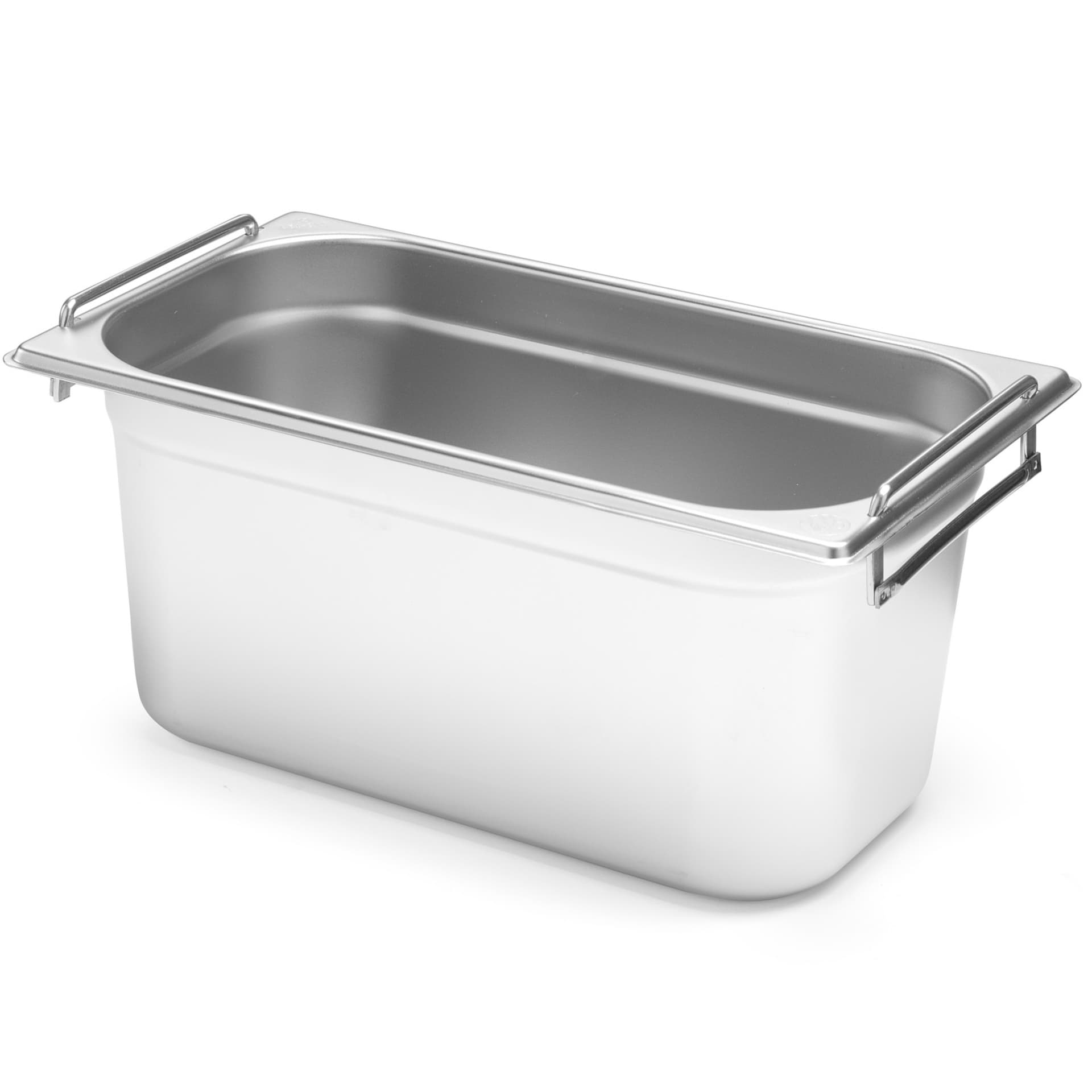 

Pojemnik gastronomiczny GN 1/3 z chowanymi uchwytami 325x176x200mm 7.8L Hendi 817452
