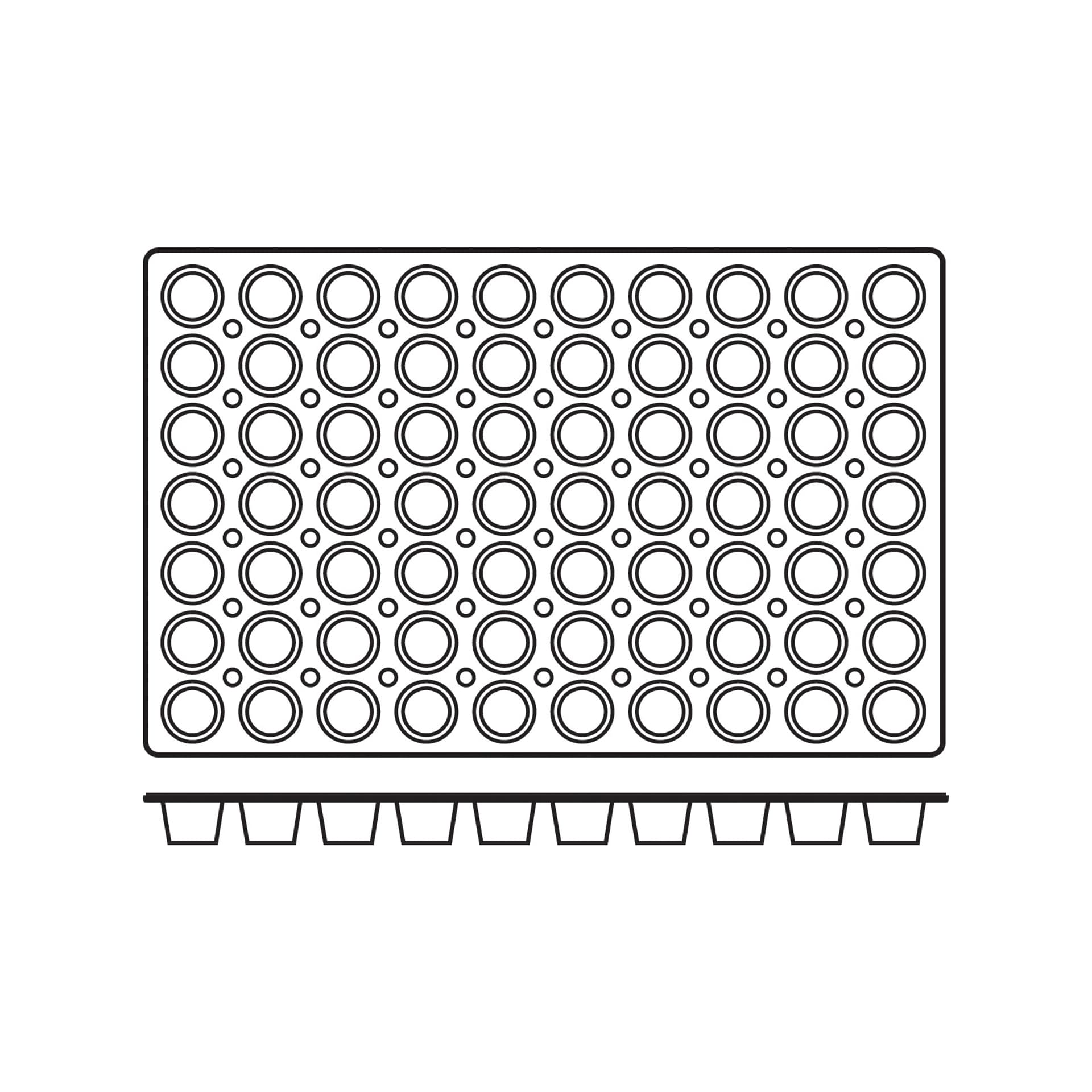 

Foremki silikonowe nieprzywierające do pieczenia MINI MUFFINS 600x400mm Hendi 676233