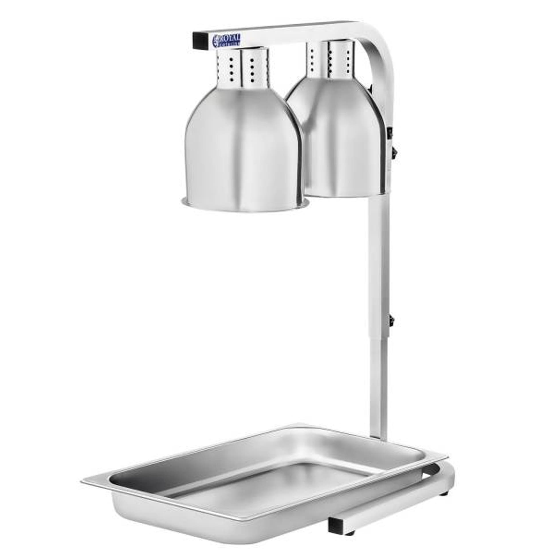 

Lampa grzewcza do podgrzewania potraw dań stołowa 2 x 275W Royal Catering RCWB-550I