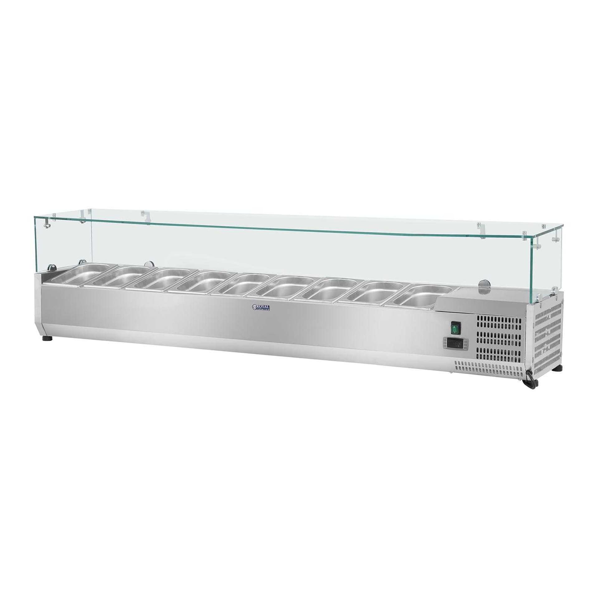 

Nadstawa chłodnicza ze szklaną osłoną 9x GN1/4 180cm