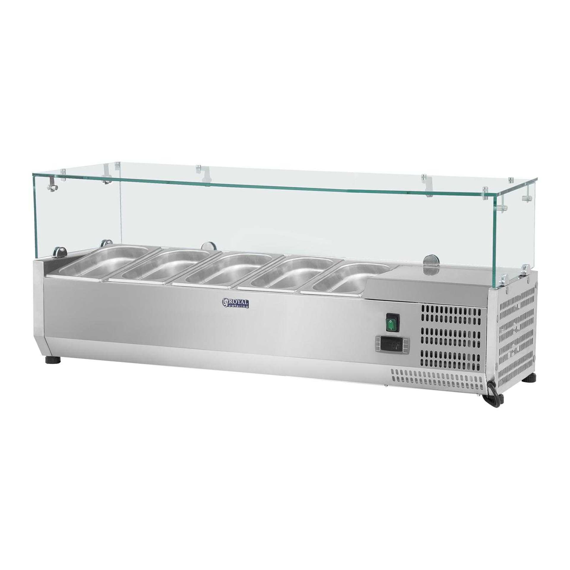 

Nadstawa chłodnicza ze szklaną osłoną 5x GN1/4 120cm