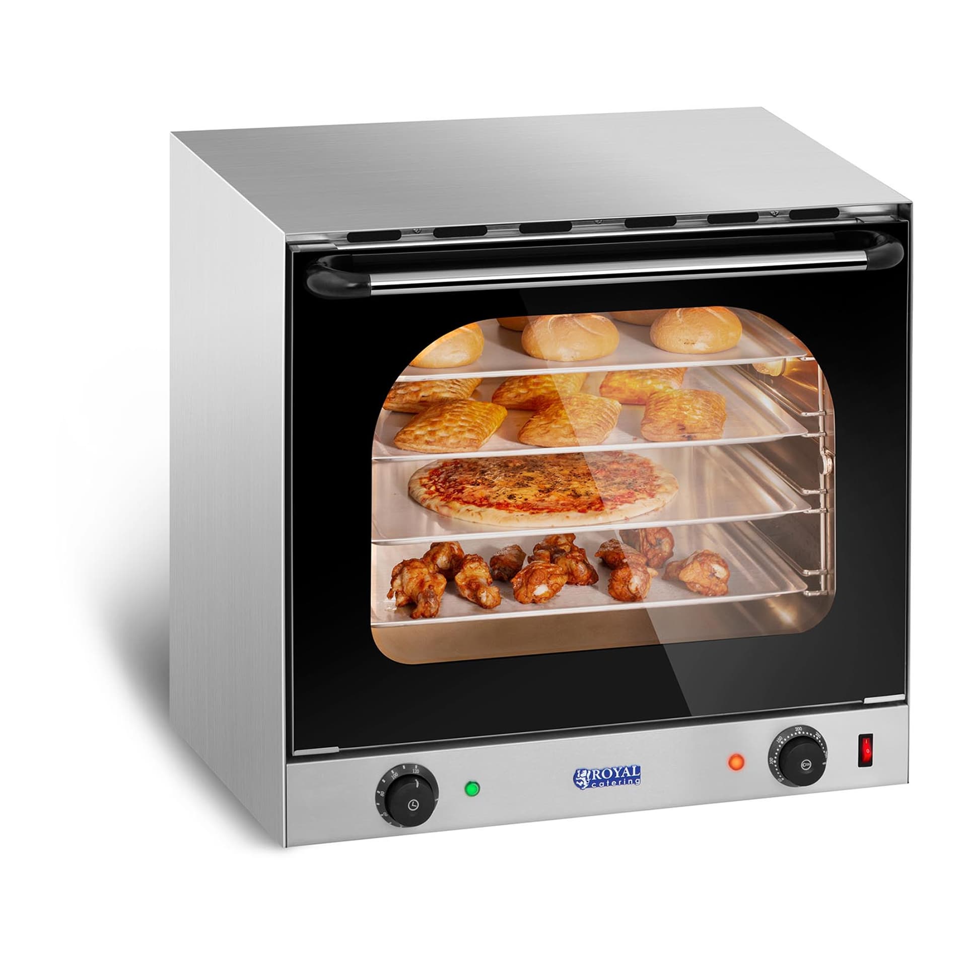 

Piec piekarnik konwekcyjny 4-poziomowy 2400 W + 4 x Tacka
