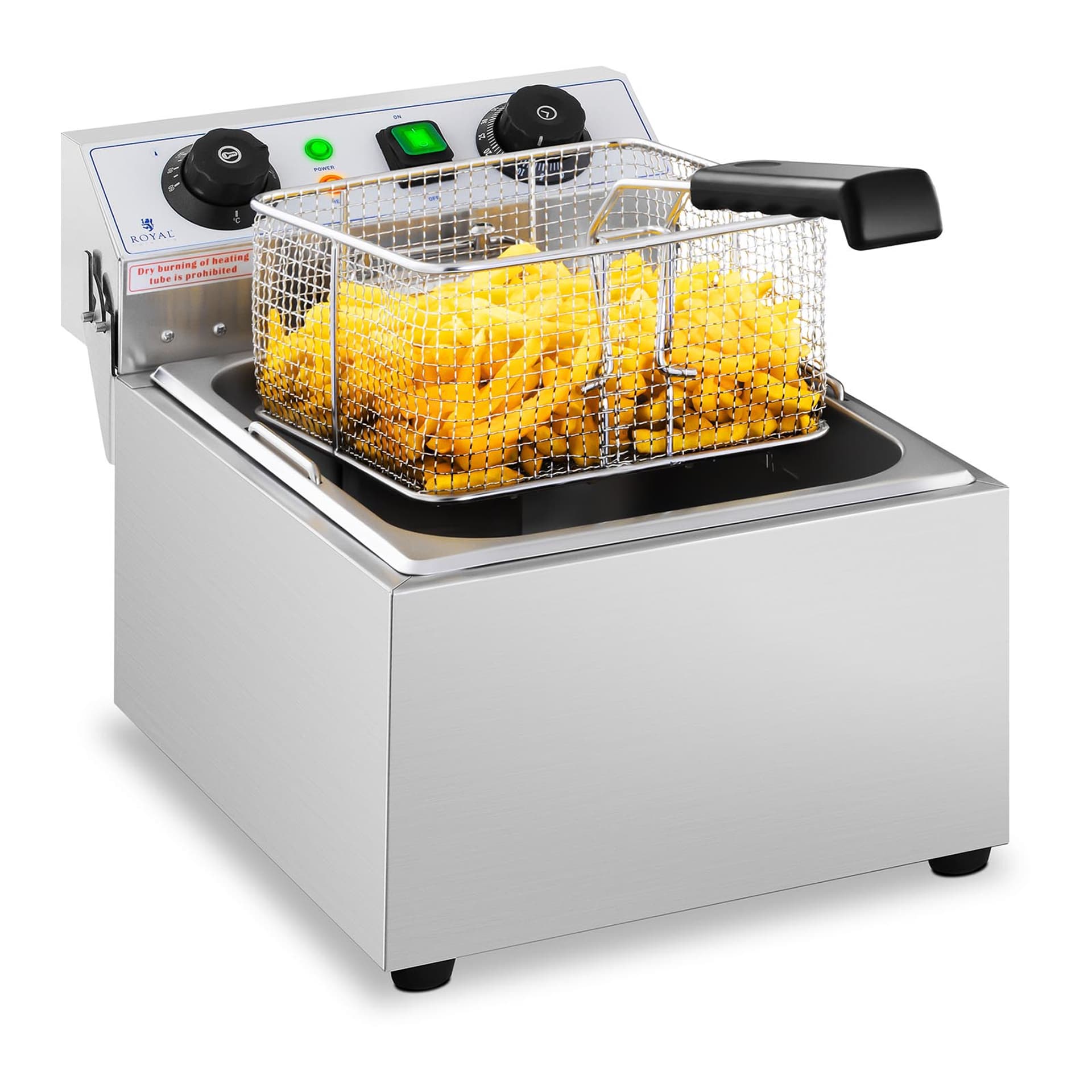 

Frytownica nastawna gastronomiczna elektryczna TIMER 230 V 3200W 10 L