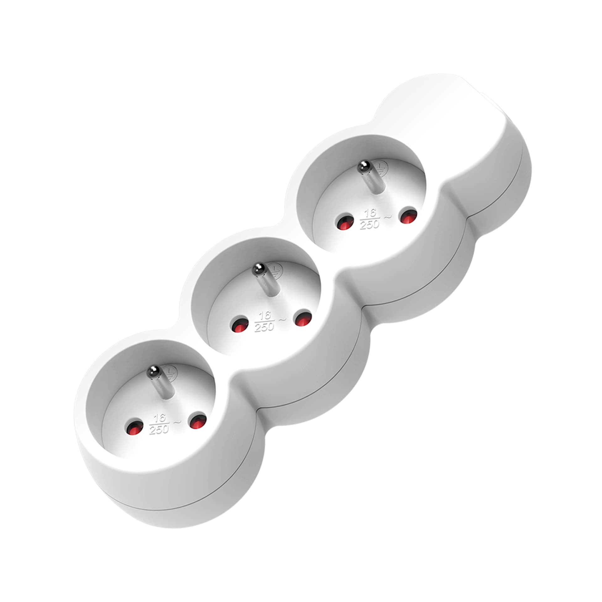 

Przedłużacz 3-krotny 2P+Z, 1,5m H05VV-F 3x1,0mm , Imax=10A, biały