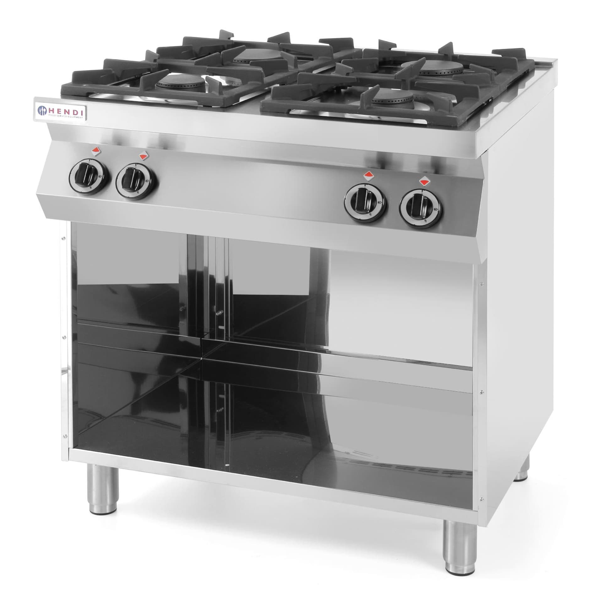 

Kuchnia gazowa 4-palnikowa Kitchen Line na podstawie otwartej szer. 800mm gł. 700mm