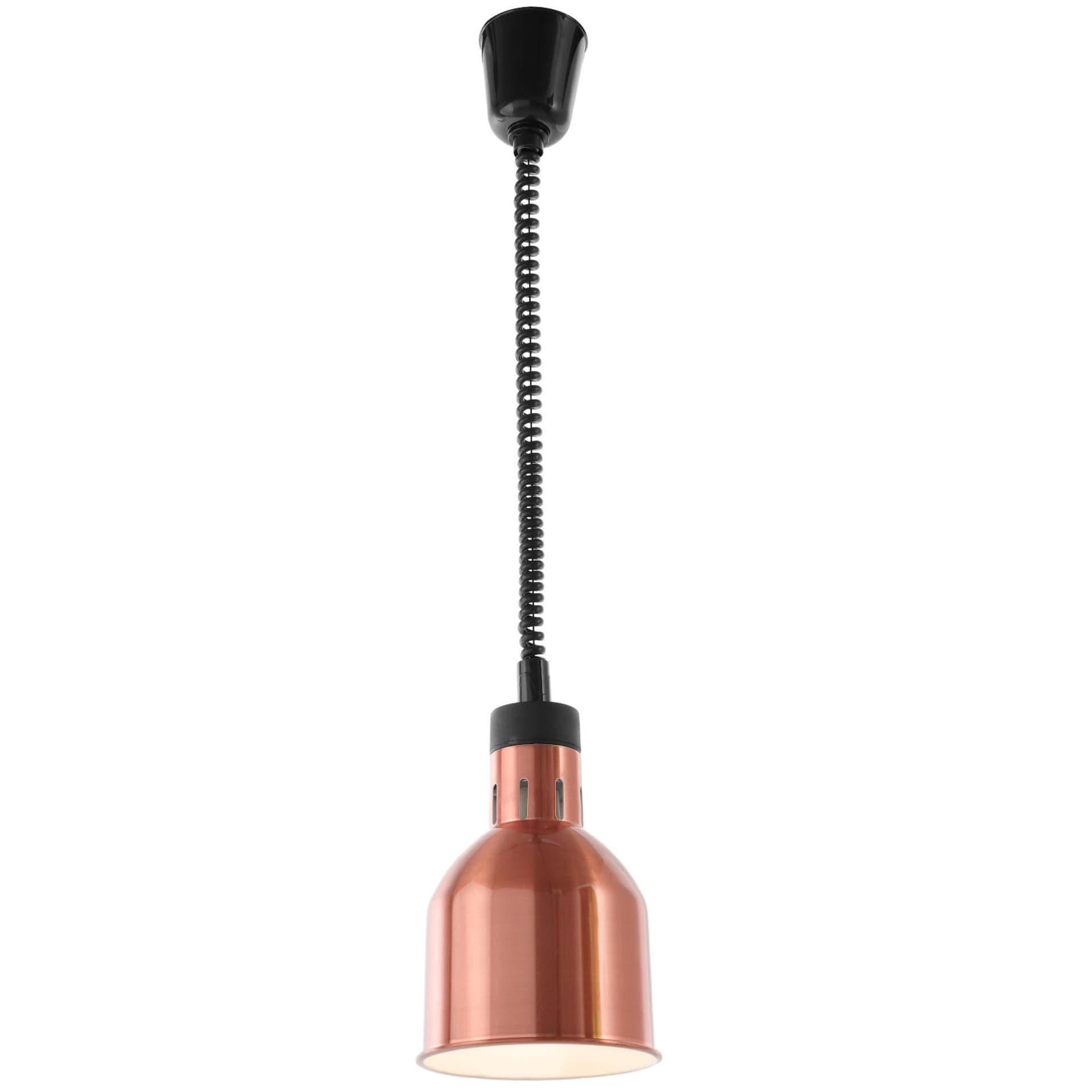 

Lampa do podgrzewania potraw - wisząca cylindryczna stożkowa miedziana 250W