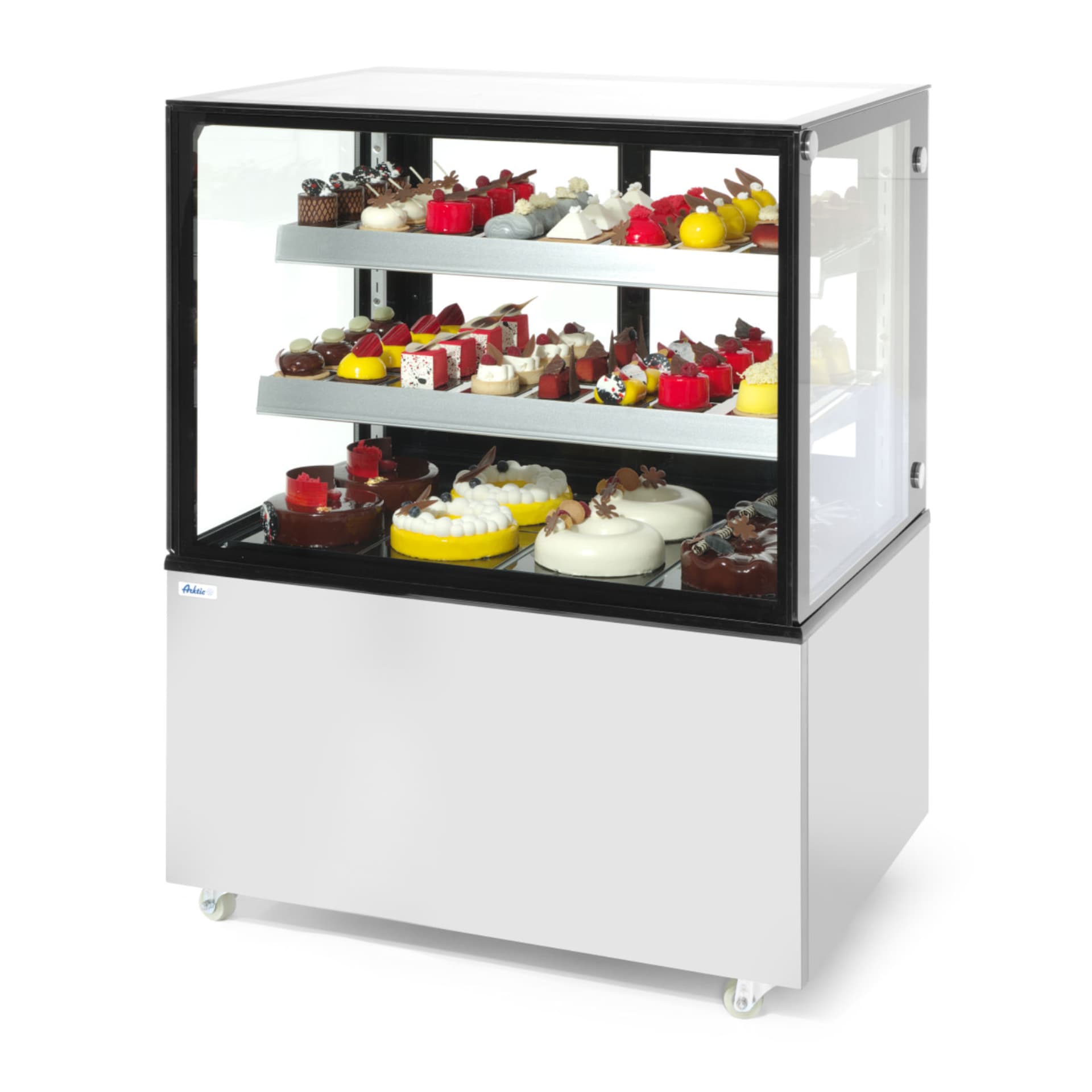 

Witryna chłodnicza cukiernicza 2-półkowa jezdna LED 510L