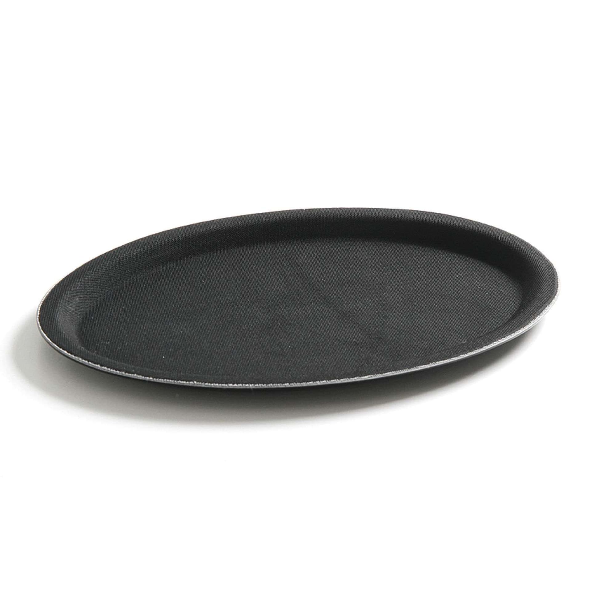 

Taca kelnerska antypoślizgowa owalna 20x26.5cm - czarna