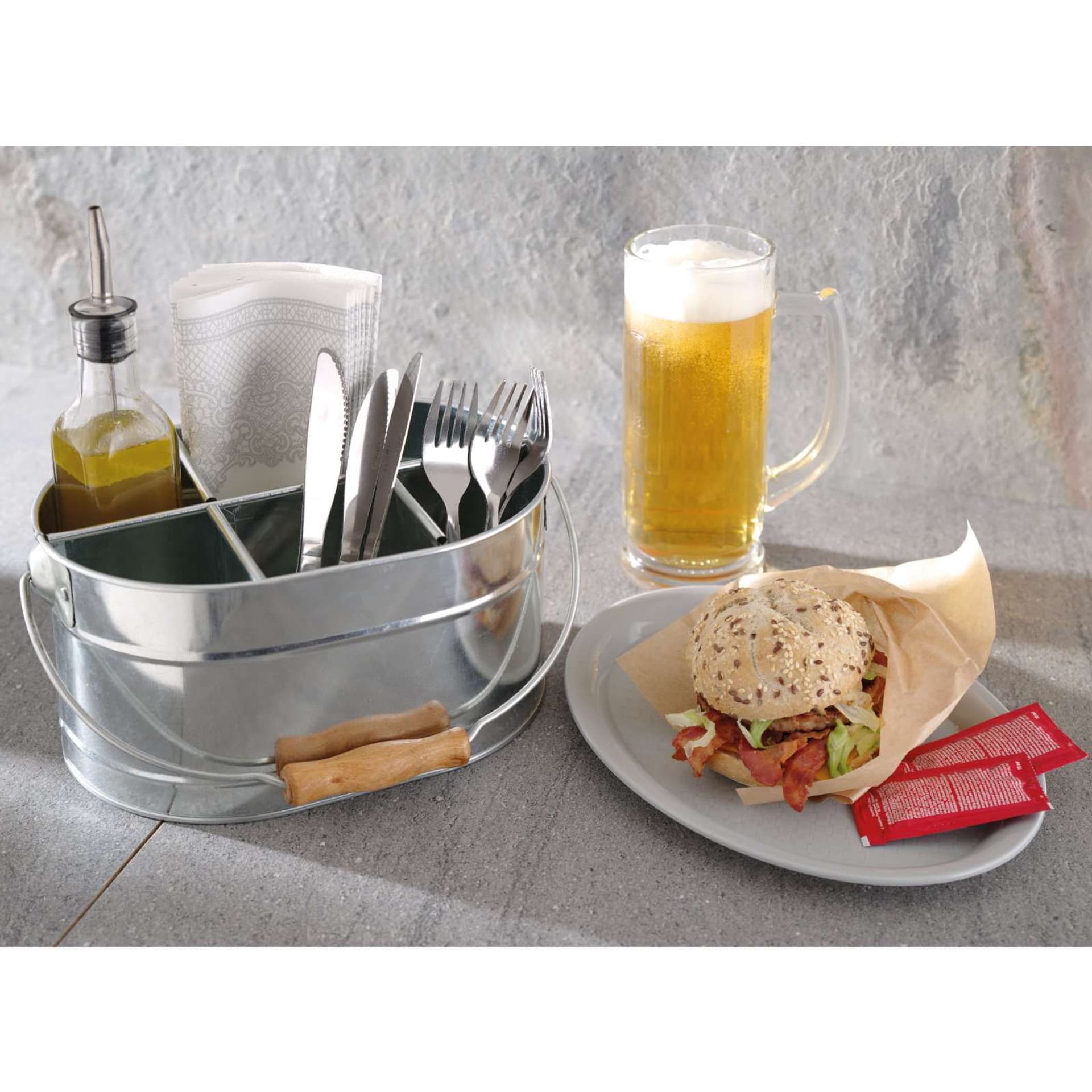 

Taca Fast Food owalna 26.5x19.5cm - szara