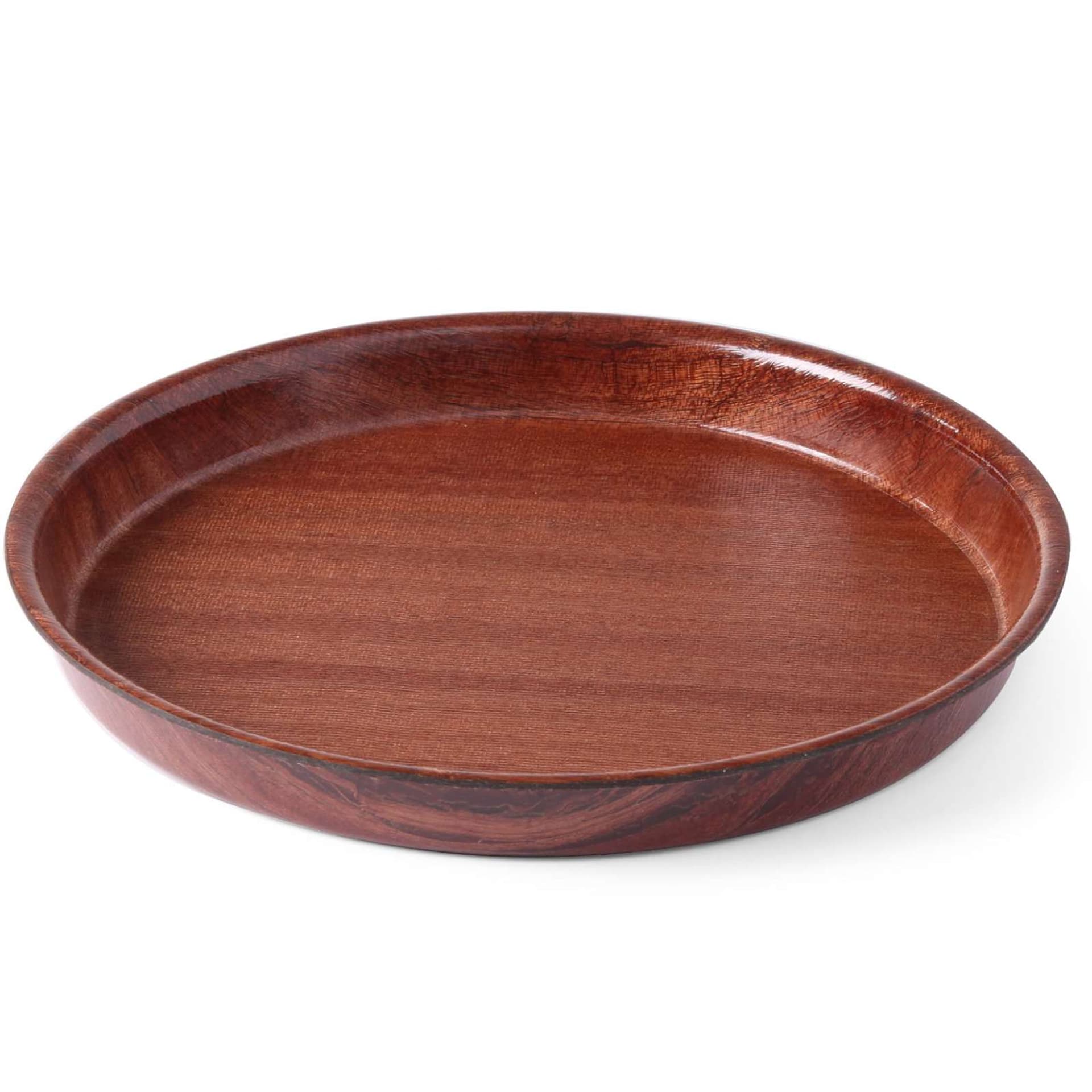 

Taca kelnerska drewniana antypoślizgowa głęboka z rantem - okrągła śr. 32cm
