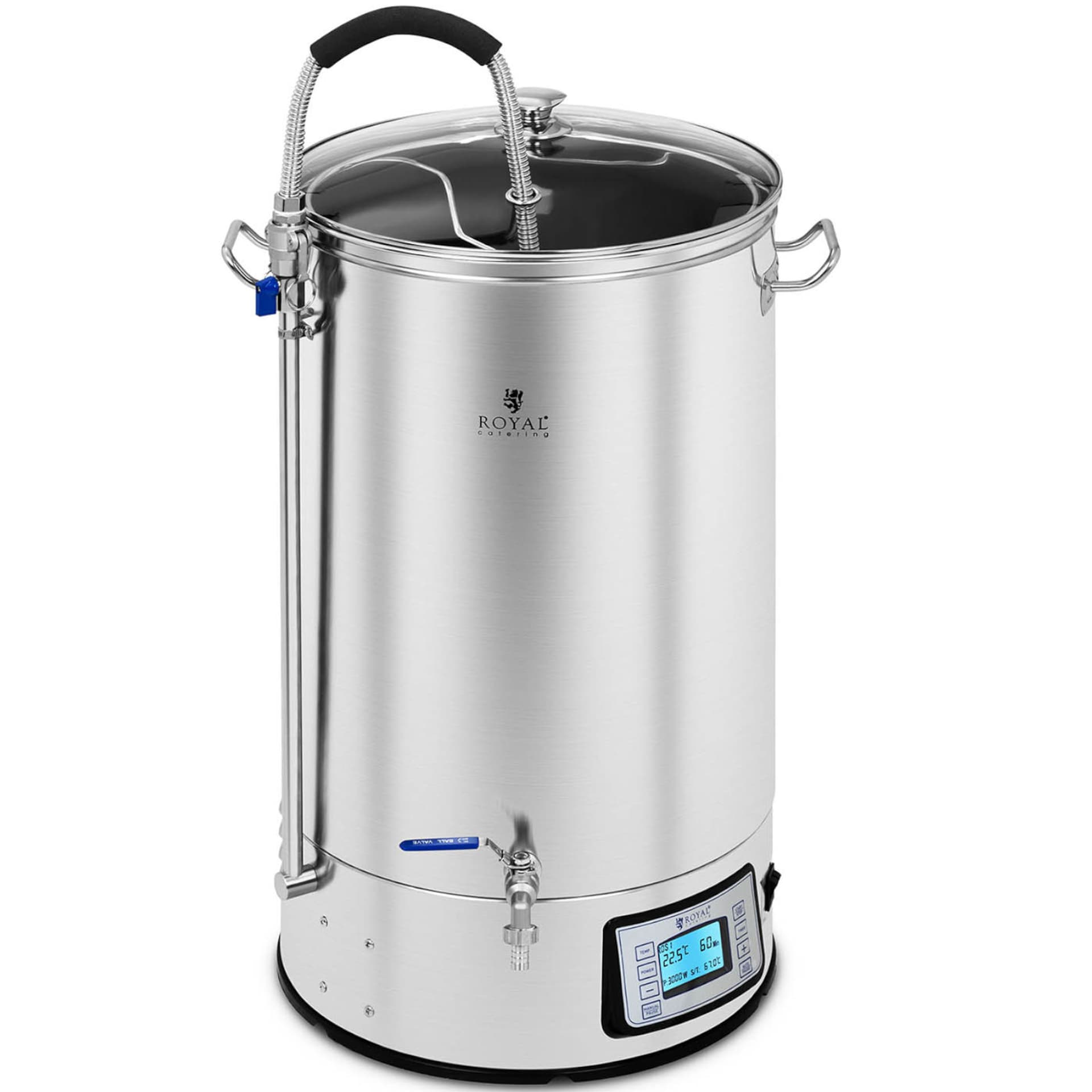 

Kocioł warzelny zacierny do produkcji piwa stal nierdzewna 2500W LCD 60L