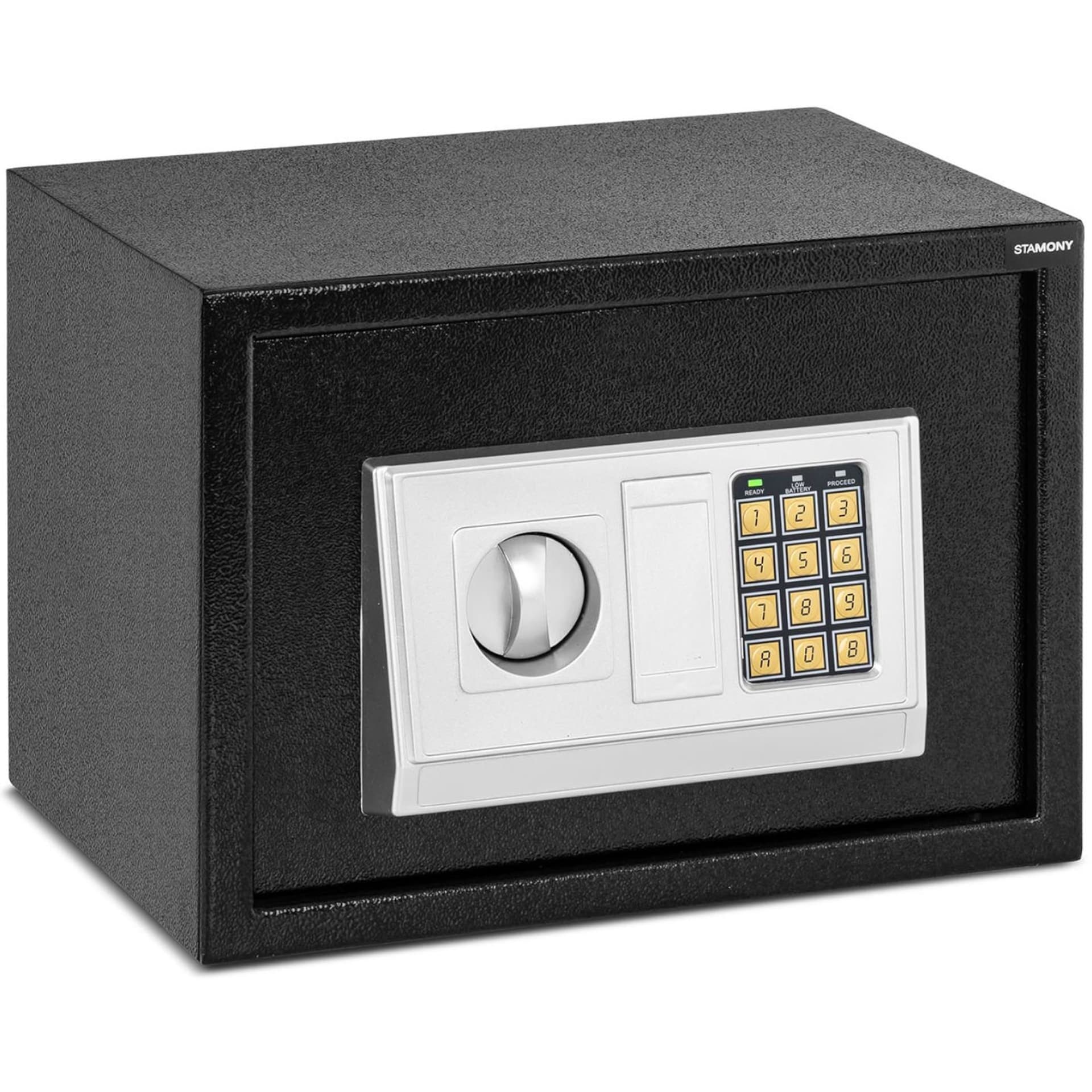 

Sejf domowy elektroniczny skrytka na szyfr i klucz 35x25x25 cm