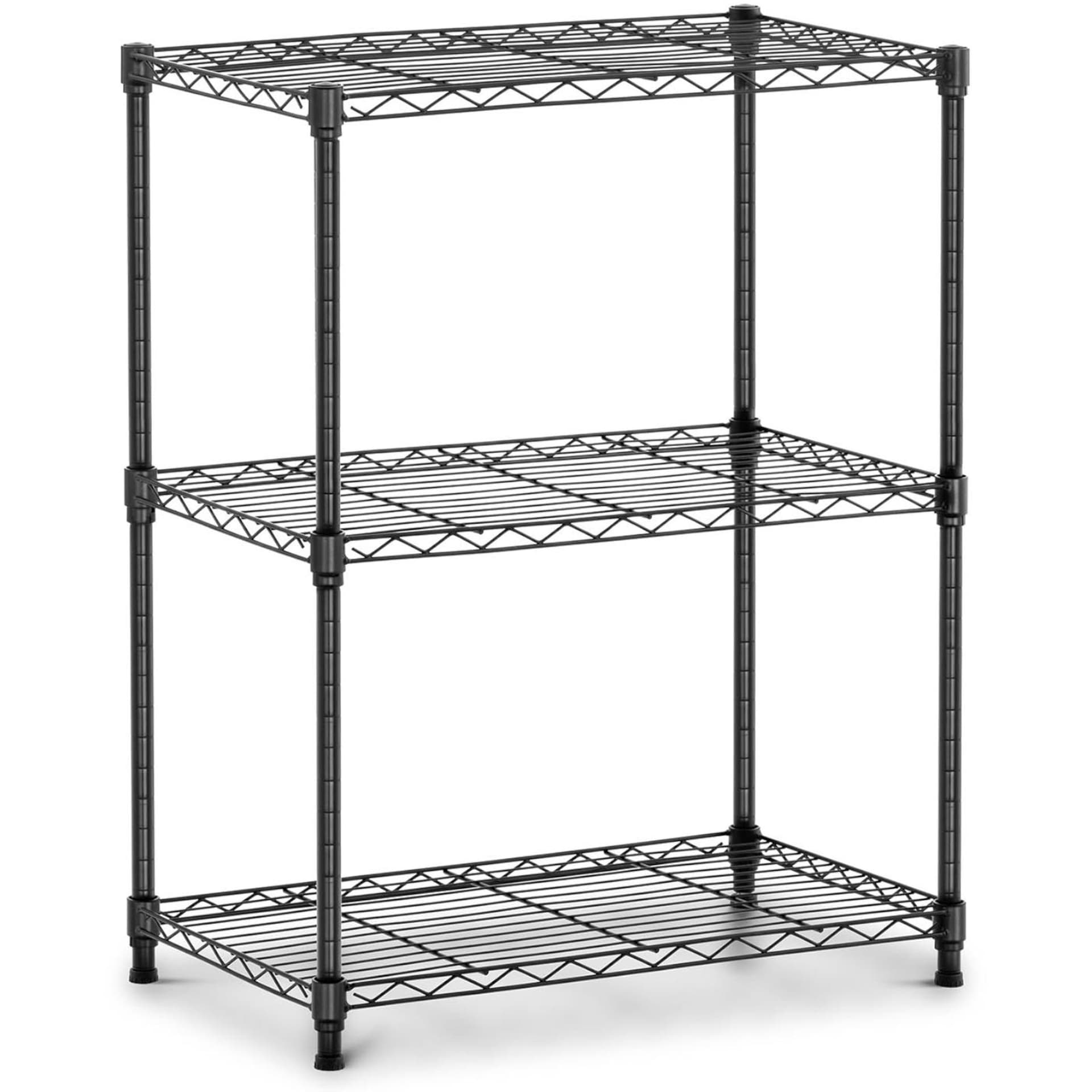 

Regał magazynowy druciany ażurowy 3 półki 60 x 35 x 77 cm do 120 kg