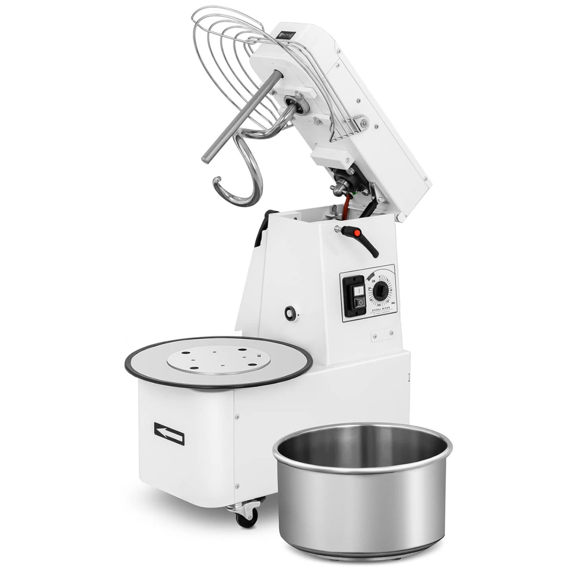 

Miesiarka spiralna mikser spiralny do ciasta z wyjmowaną dzieżą 22 l 56 kg/h 750 W ITALY